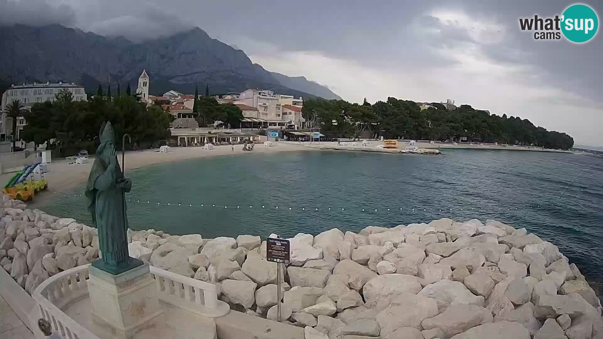 Webcam Baška Voda – Saint-Nikola et plage