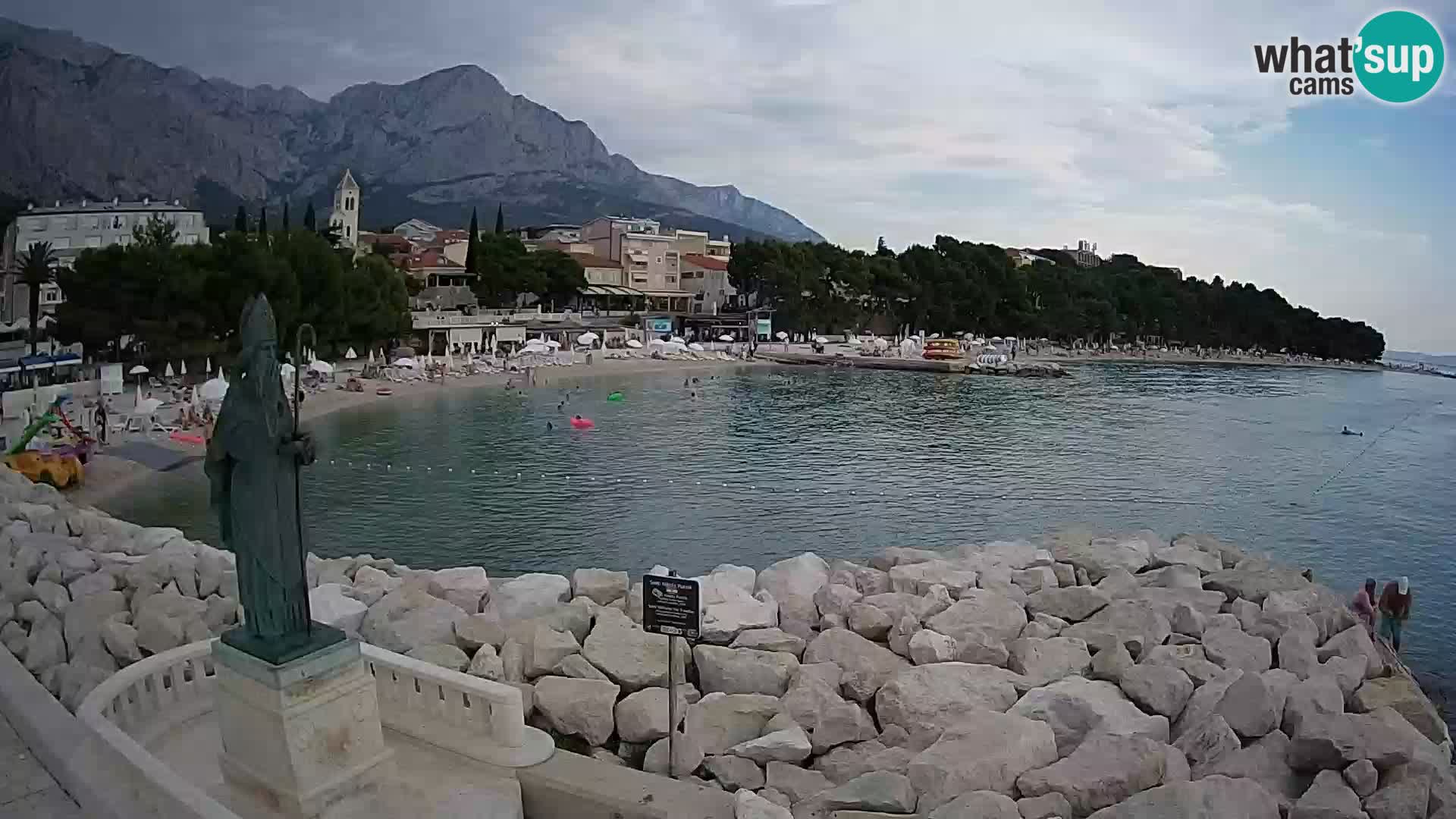 Webcam Baška Voda – Saint-Nikola et plage