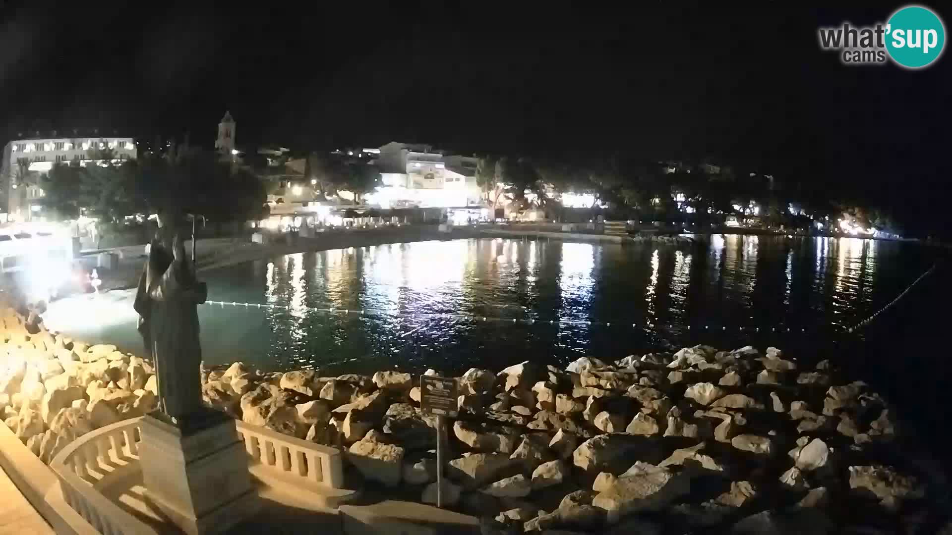 Webcam live Baška Voda – St. Nikola und Strand