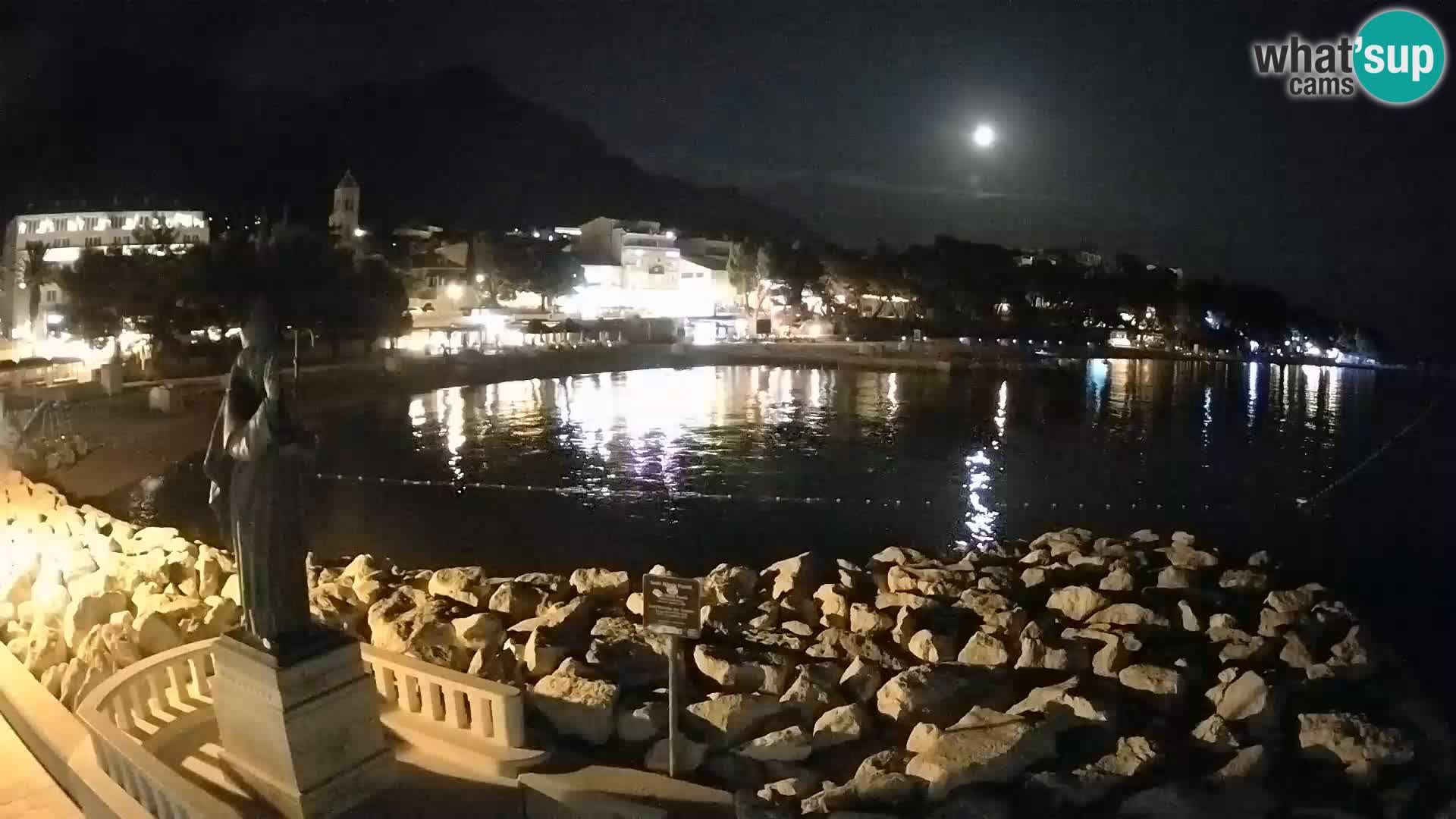 Webcam Baška Voda – Saint-Nikola et plage