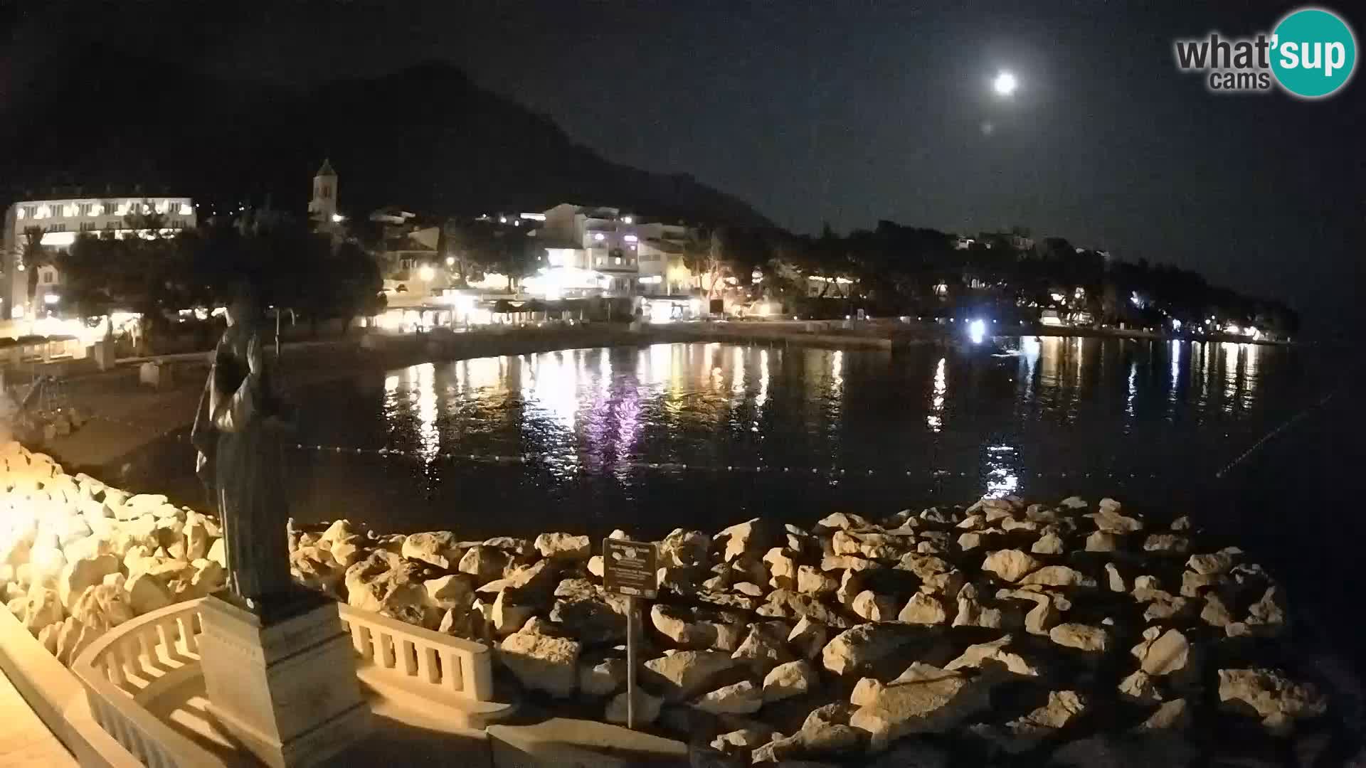 Webcam Baška Voda – Saint-Nikola et plage