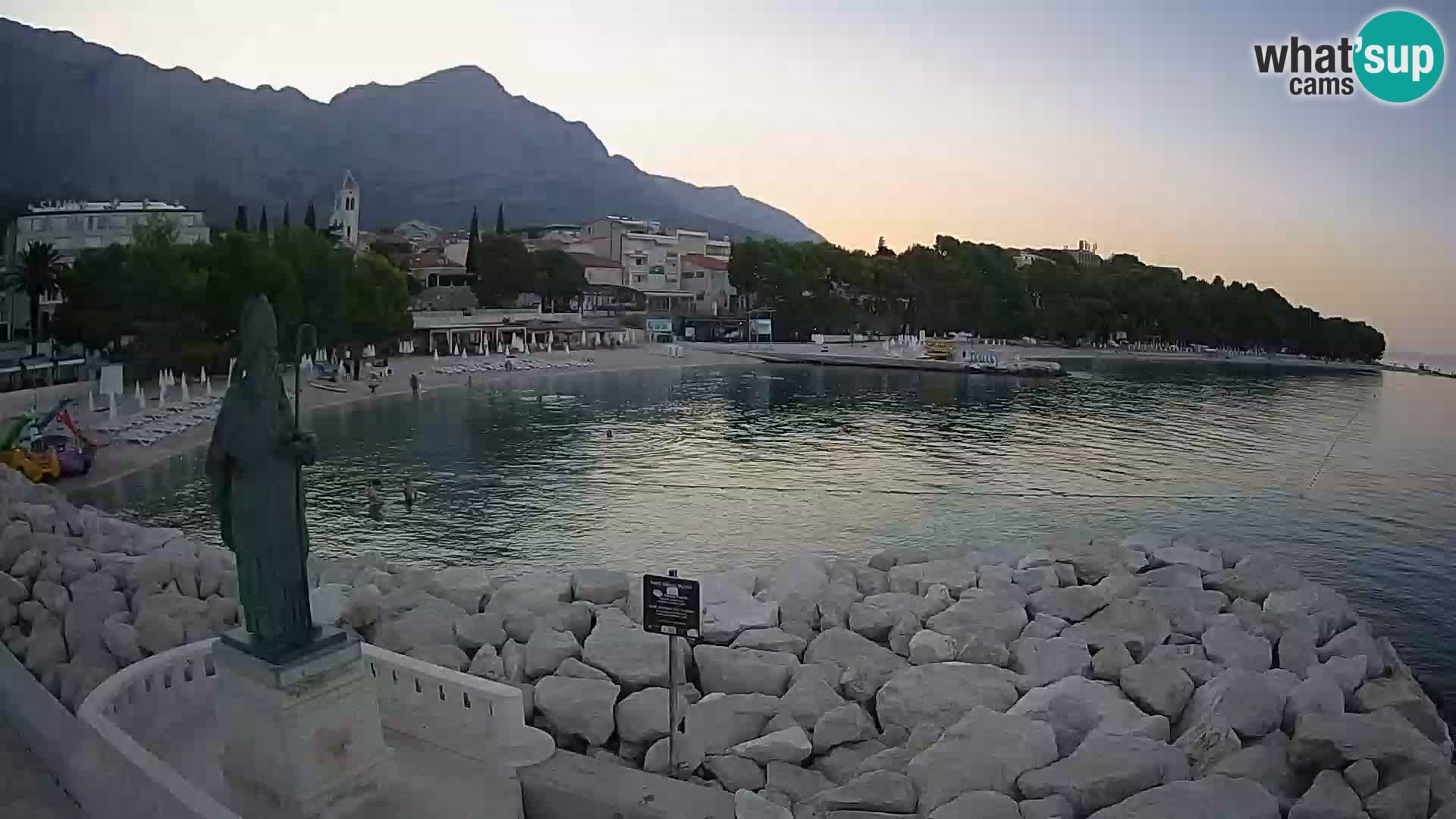 Webcam Baška Voda – Saint-Nikola et plage