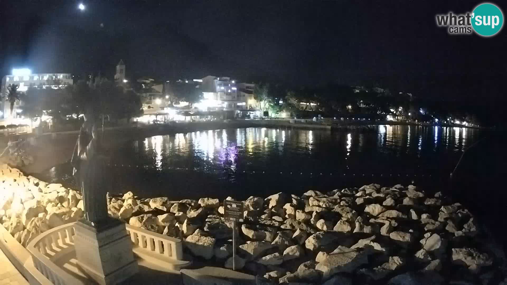Web kamera Baška Voda – Sv. Nikola i plaža
