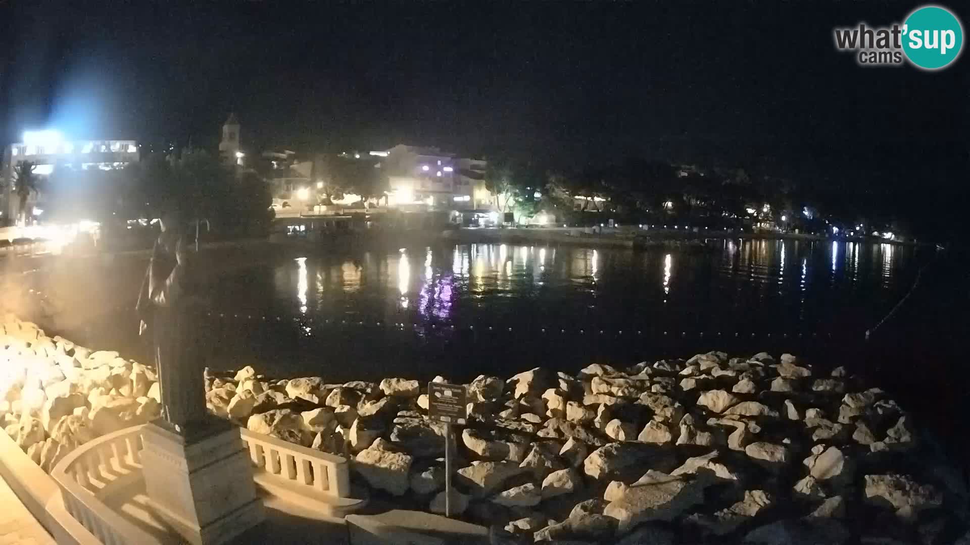 Webcam Baška Voda – Saint-Nikola et plage