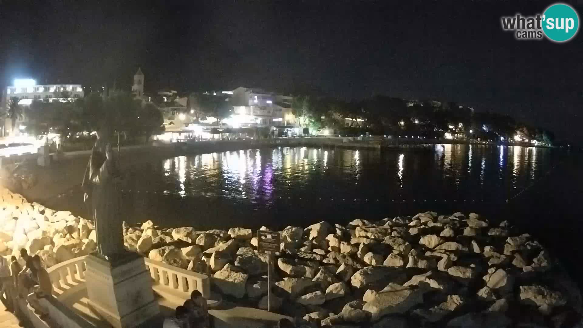 Webcam live Baška Voda – St. Nikola und Strand