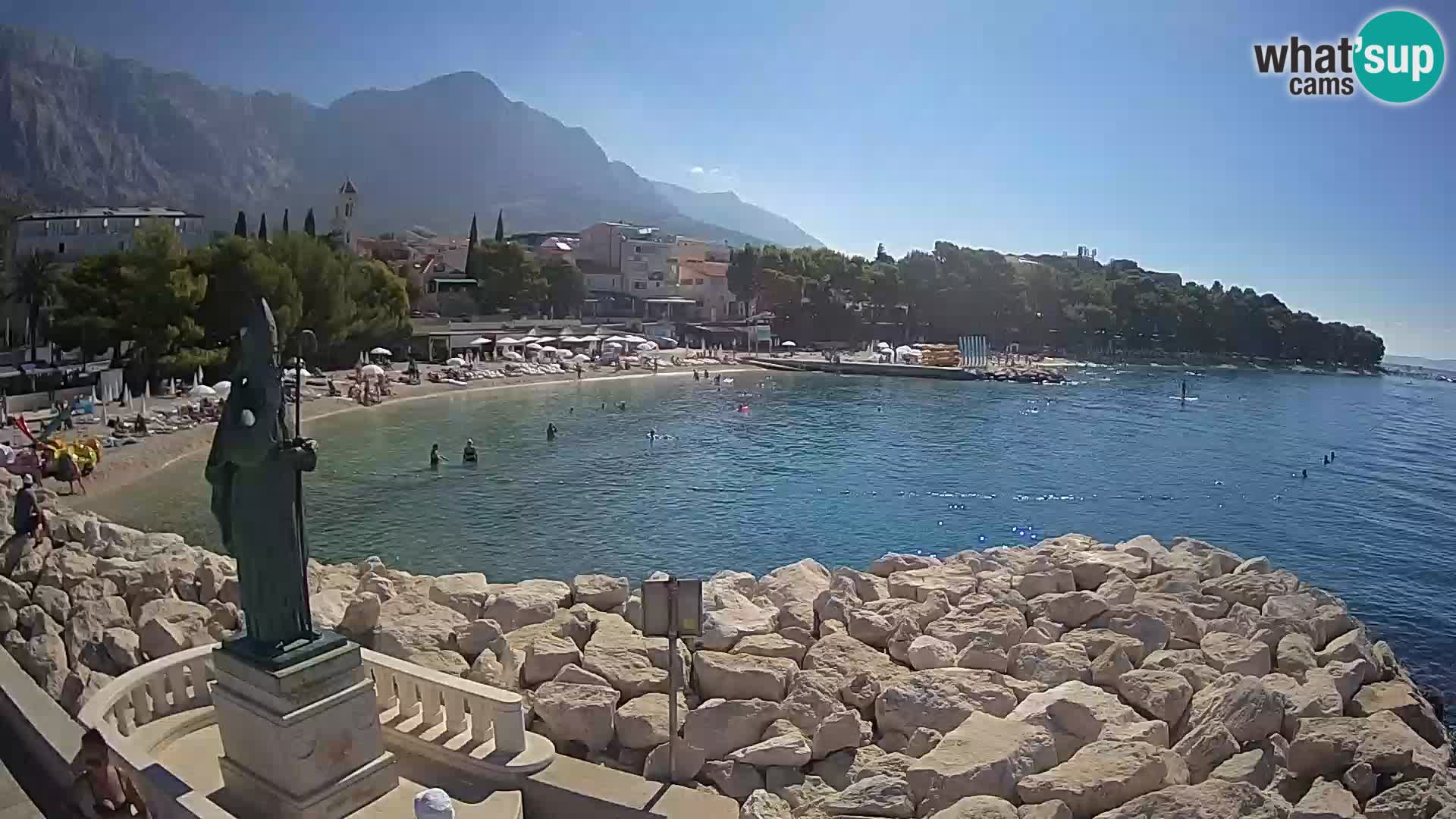 Webcam Baška Voda – Saint-Nikola et plage