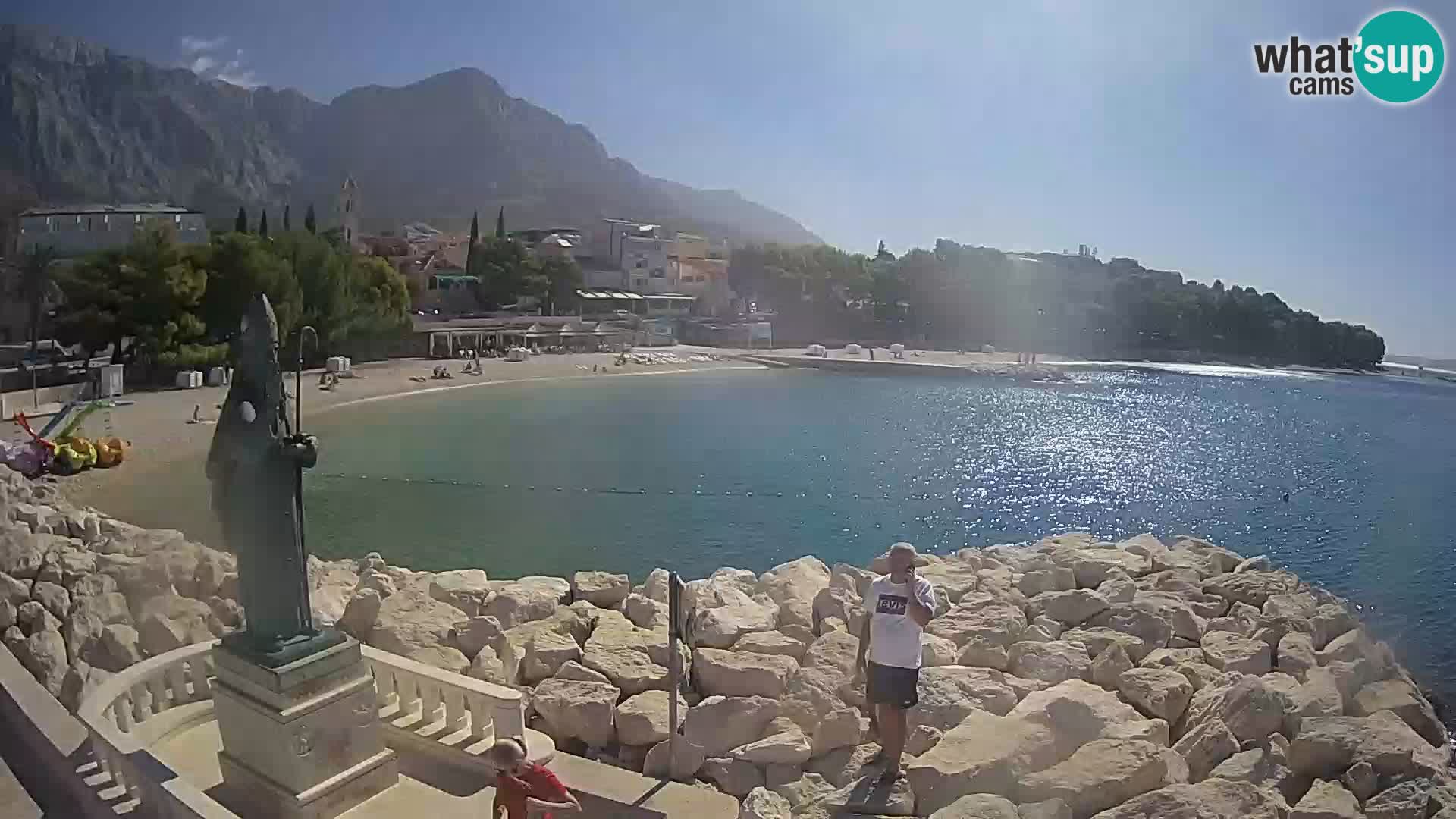 Webcam Baška Voda – Saint-Nikola et plage