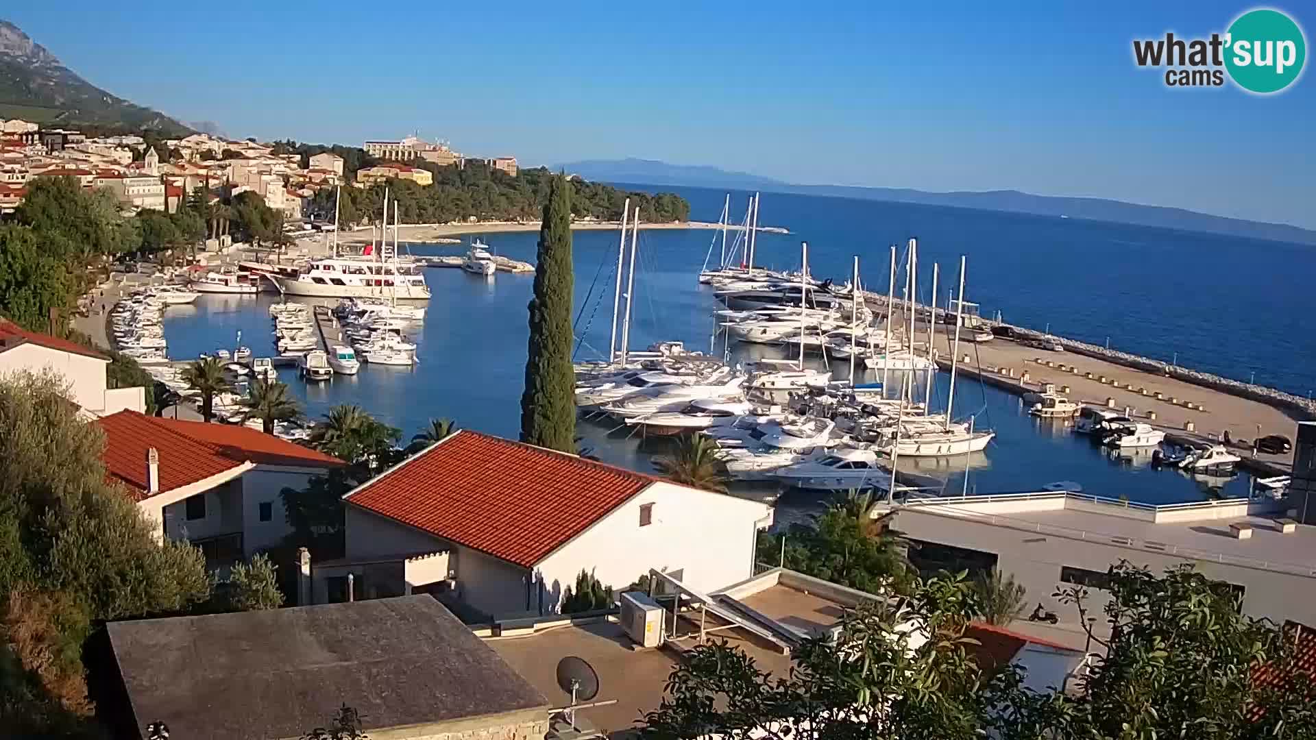 Panoramic view of Baška Voda