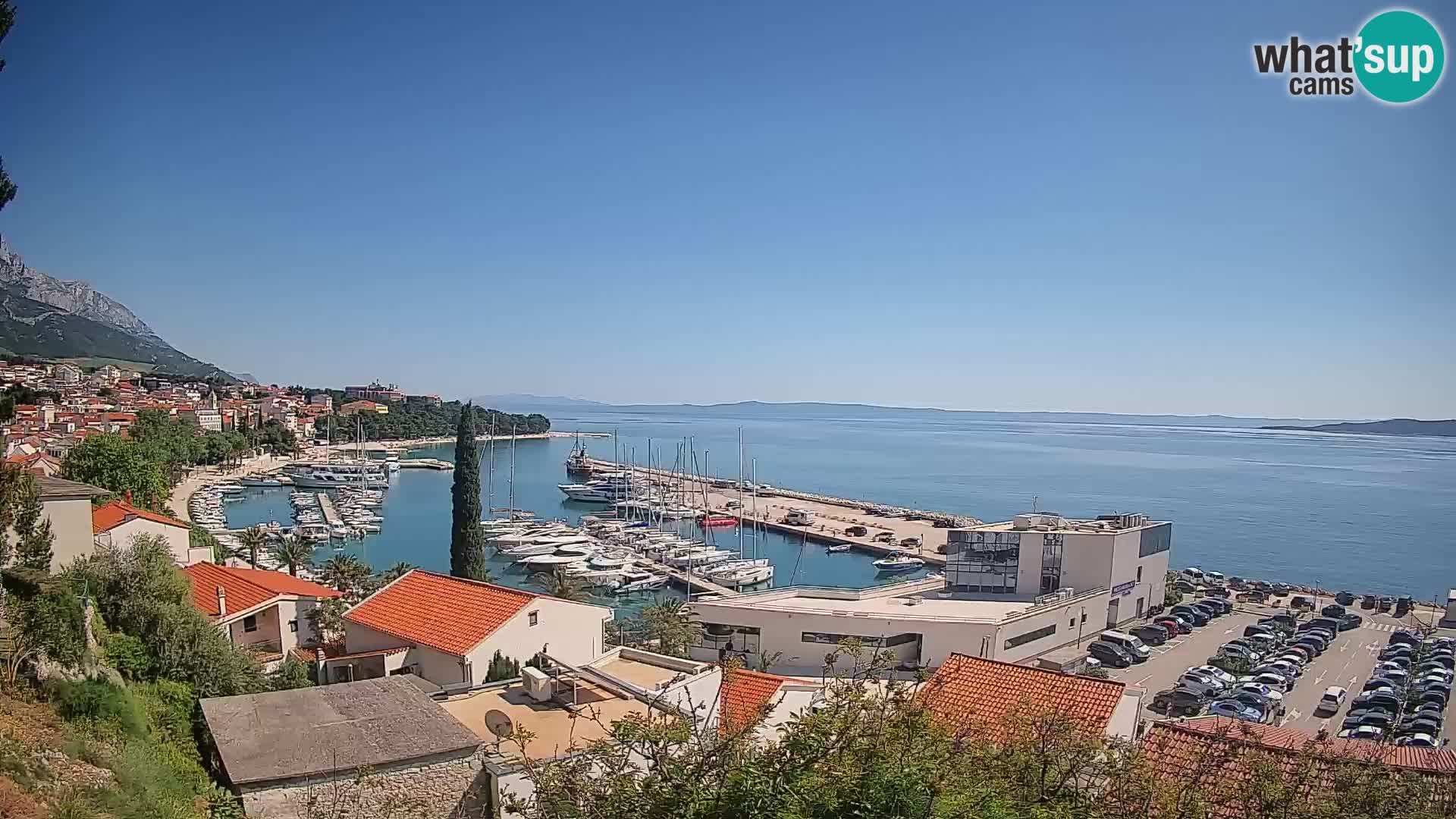 Panoramic view of Baška Voda