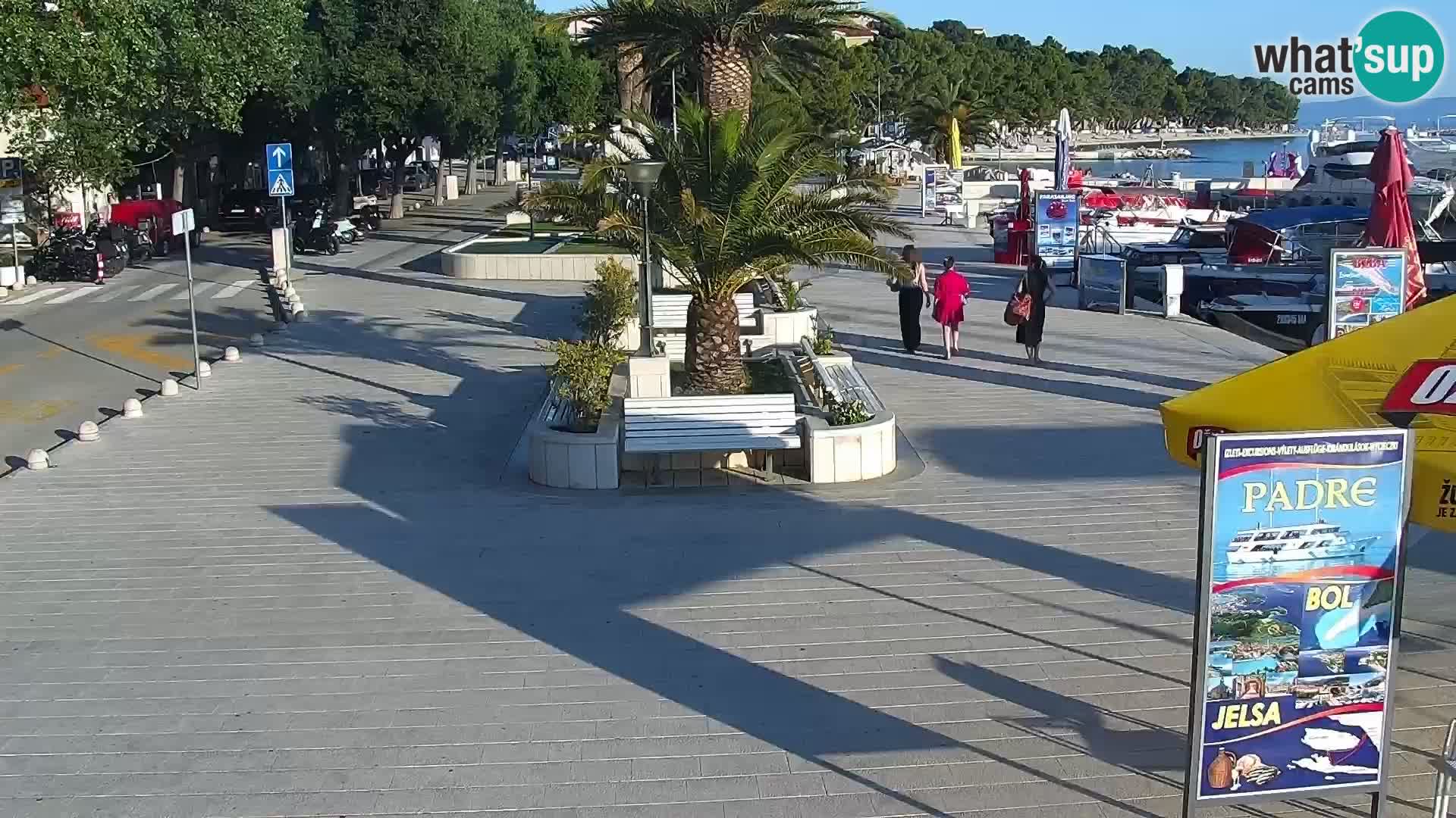 Seaside promenade in Baška Voda