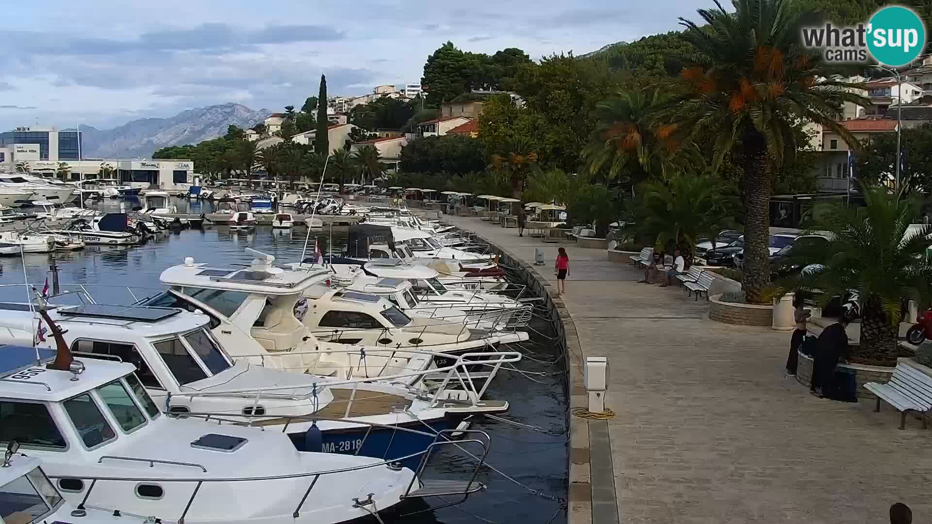 Live webcam Seaside promenade in Baška Voda