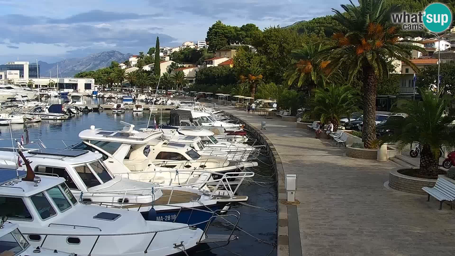 Seaside promenade in Baška Voda