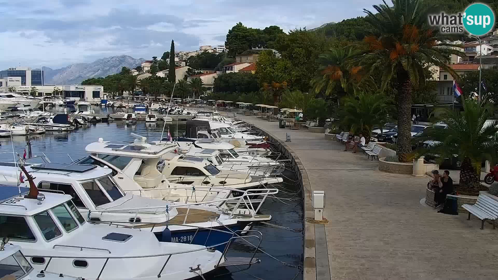 Live webcam Seaside promenade in Baška Voda