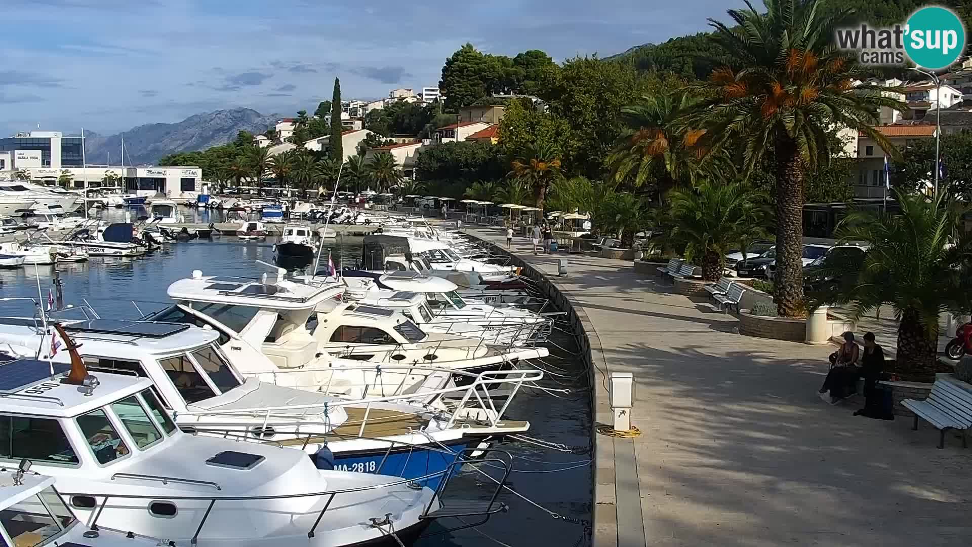 Live webcam Seaside promenade in Baška Voda