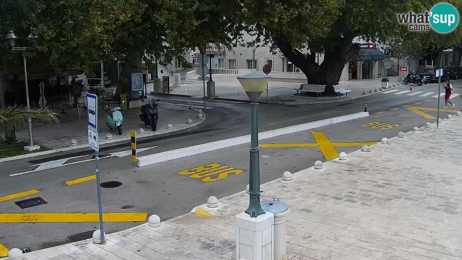 Baška Voda promenade webcam