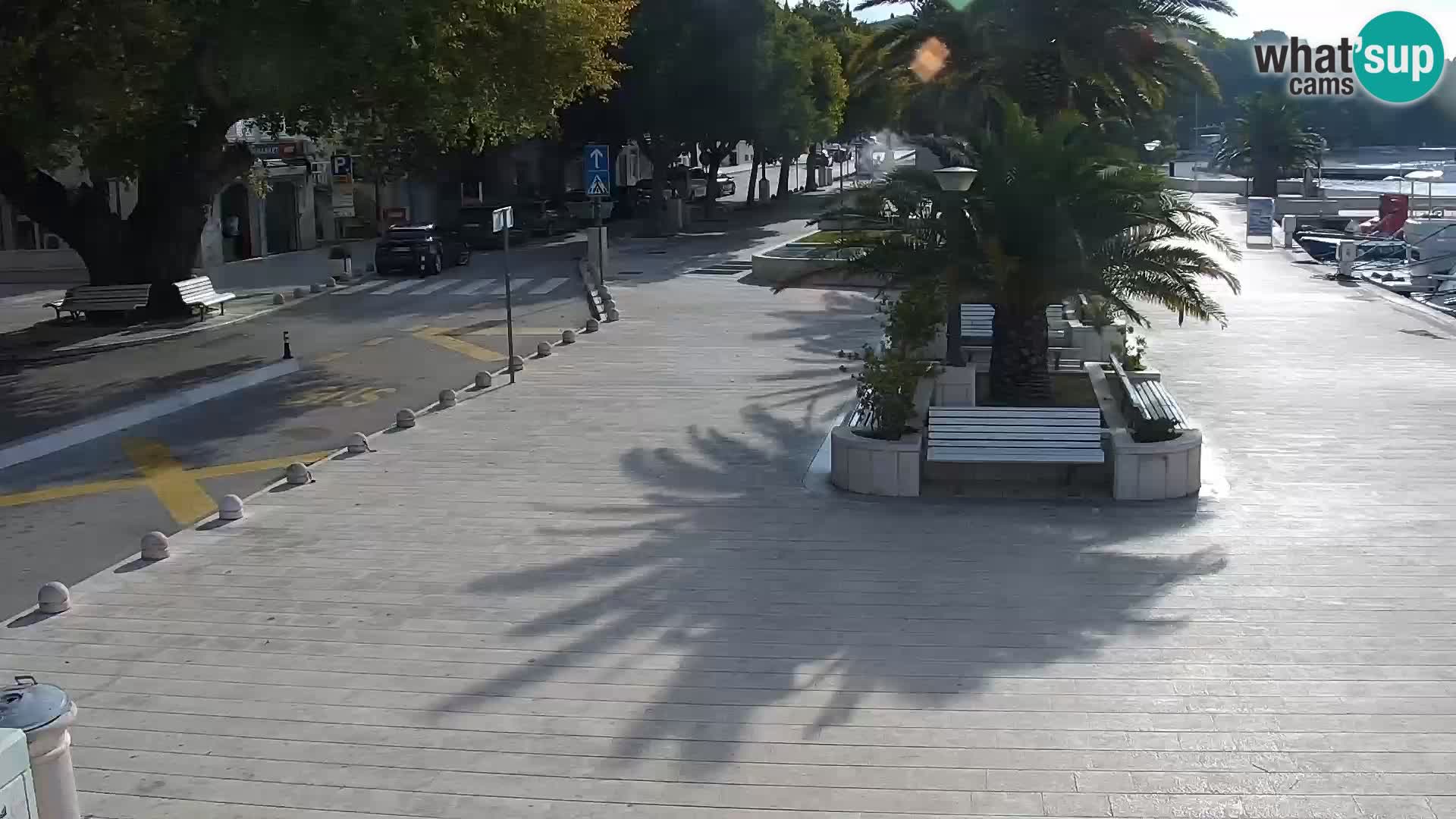 Baška Voda promenade webcam