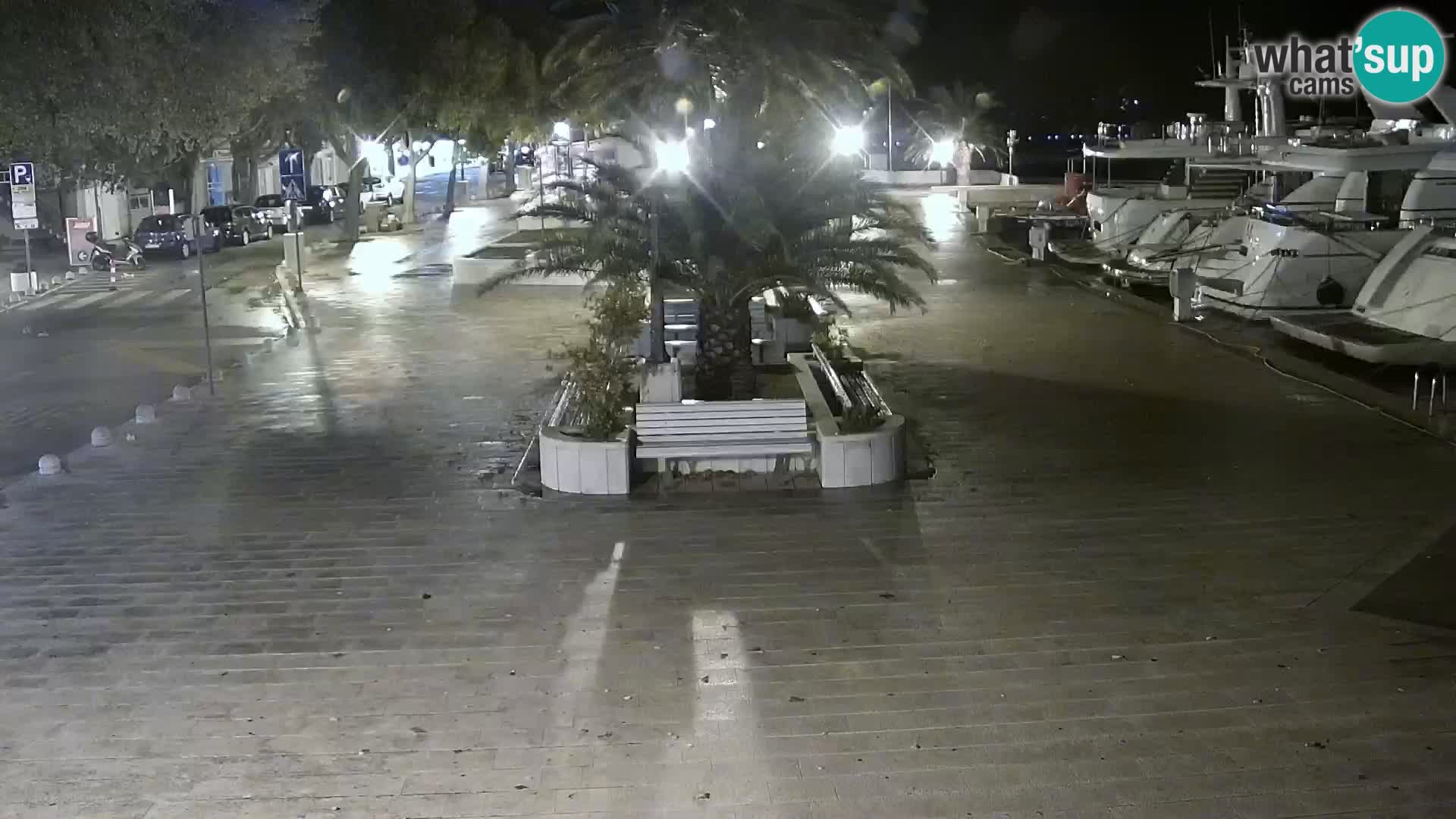 Seaside promenade in Baška Voda