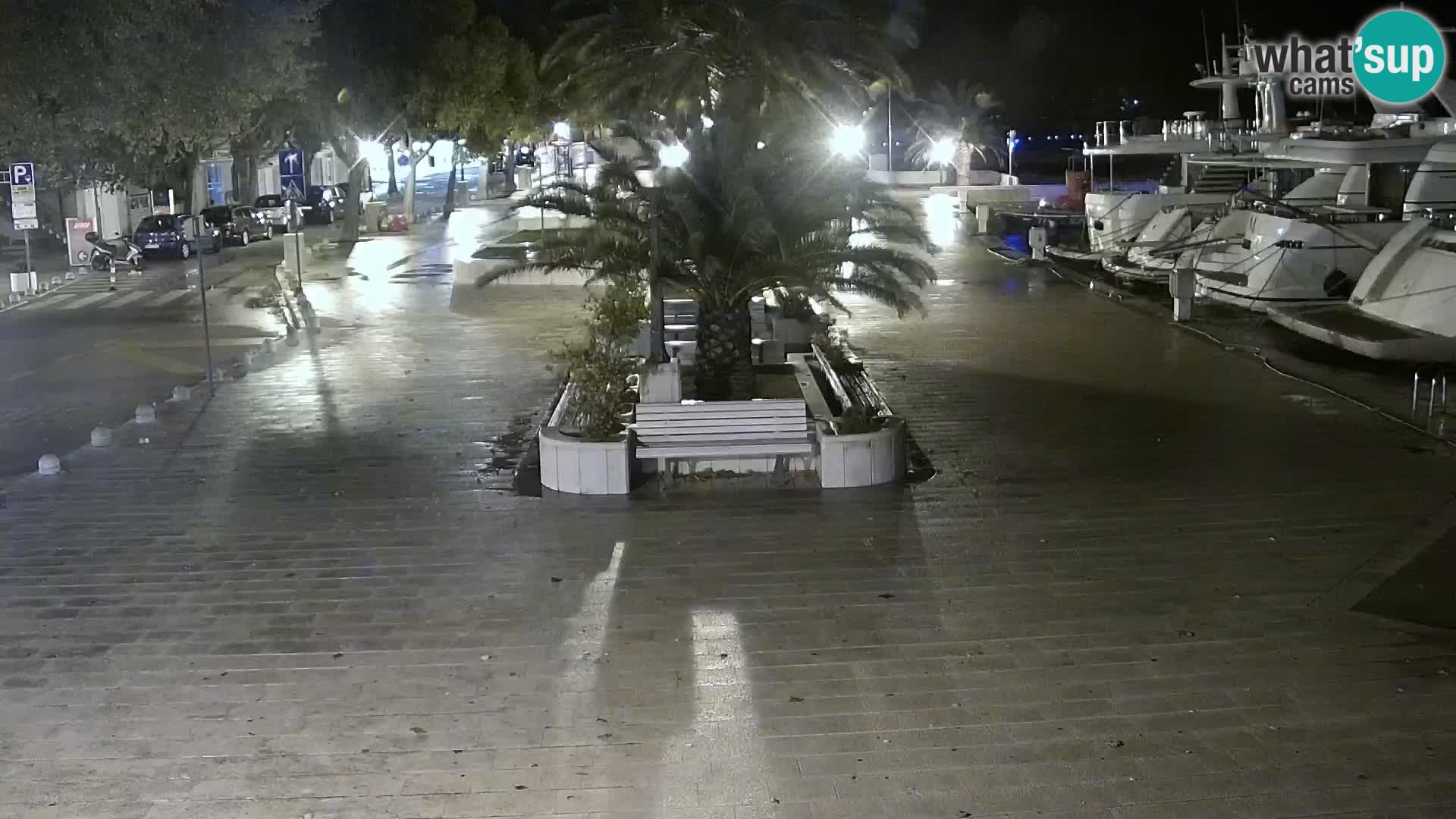 Seaside promenade in Baška Voda