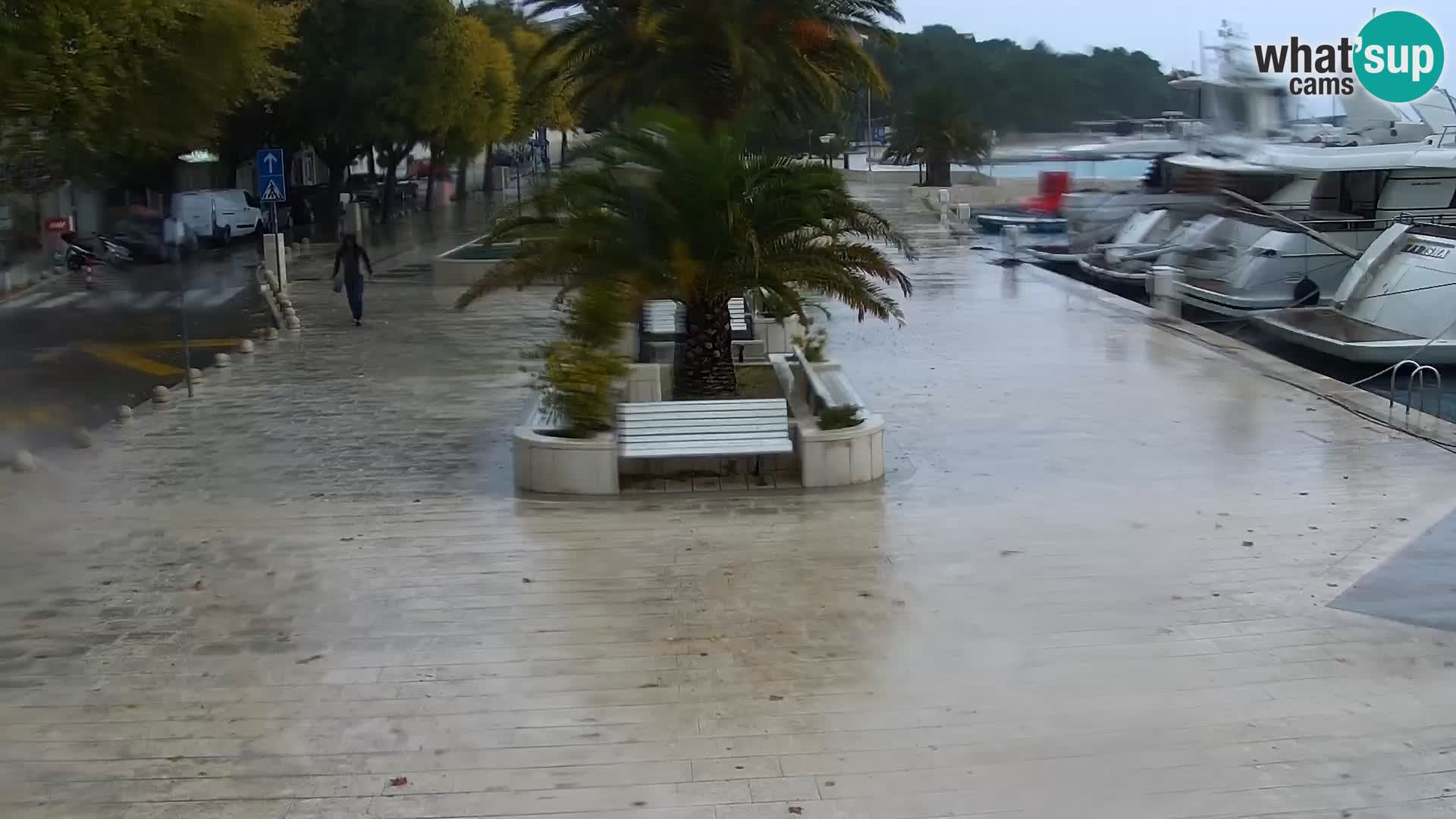 Seaside promenade in Baška Voda