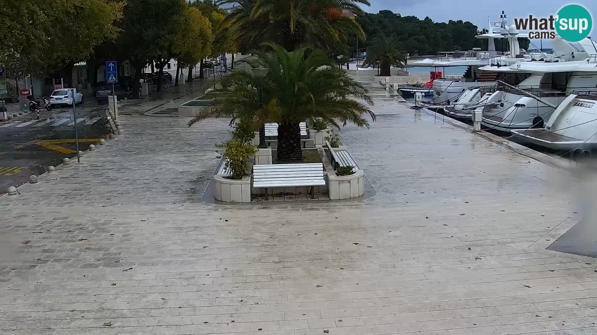 Seaside promenade in Baška Voda