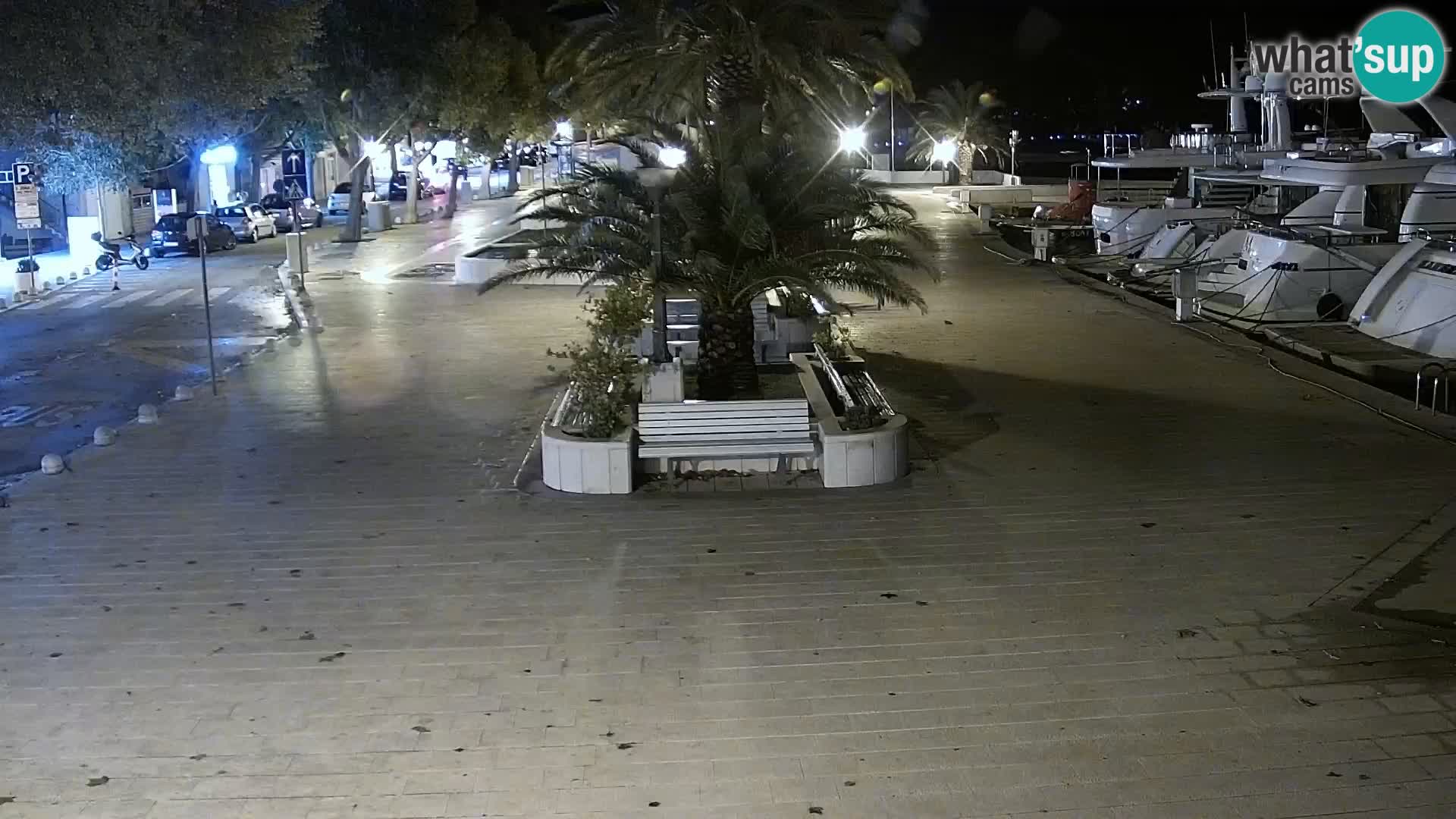 Seaside promenade in Baška Voda