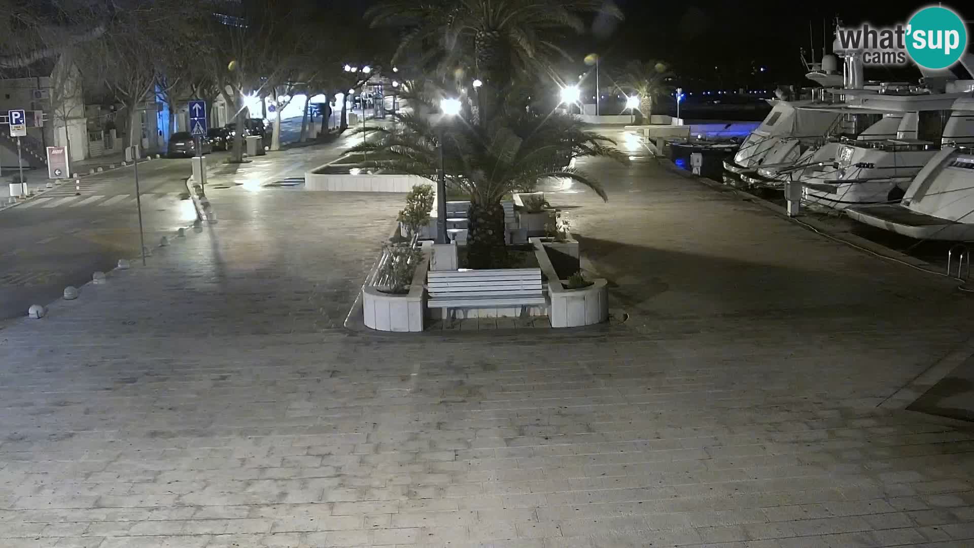 Seaside promenade in Baška Voda