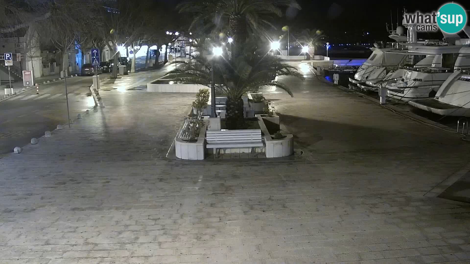 Seaside promenade in Baška Voda