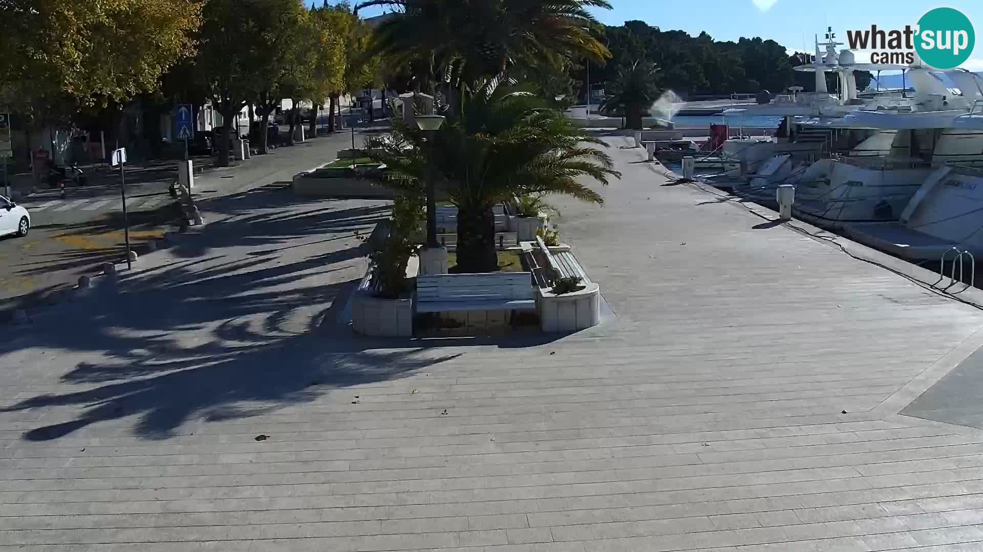 Seaside promenade in Baška Voda