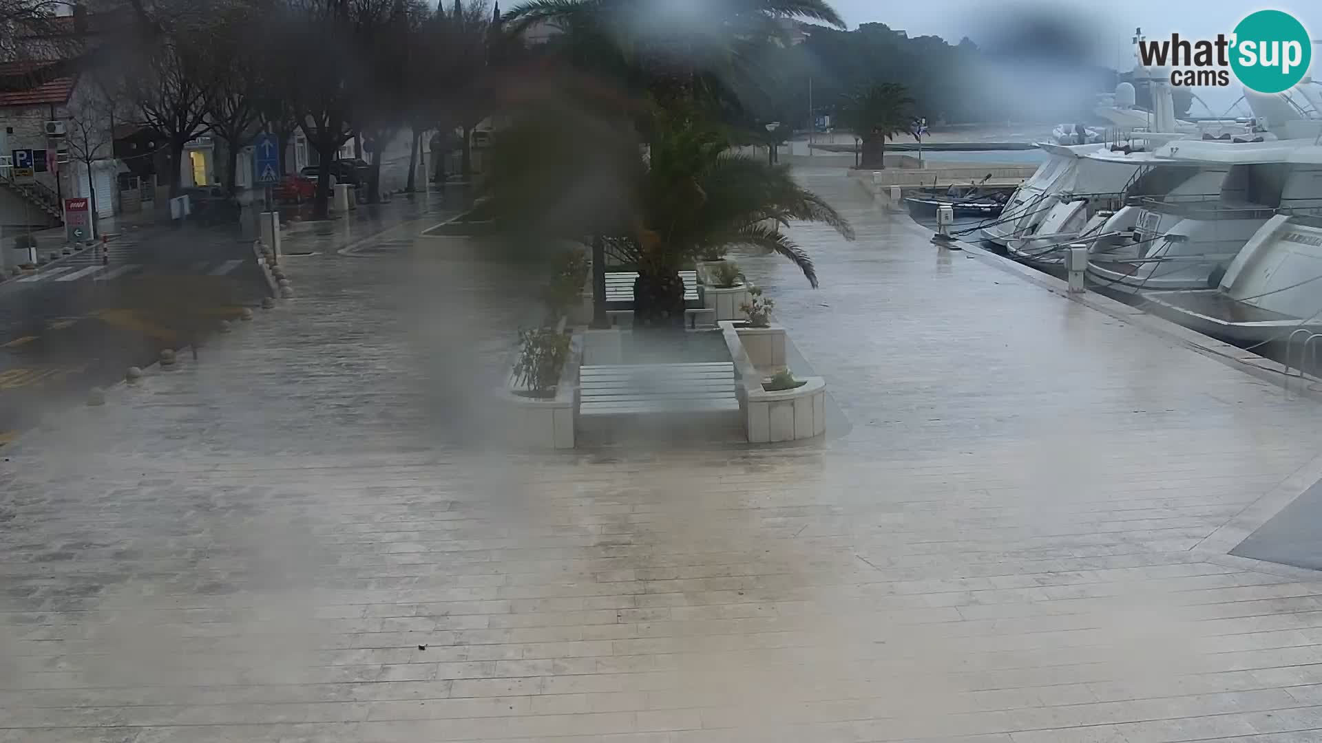 Seaside promenade in Baška Voda