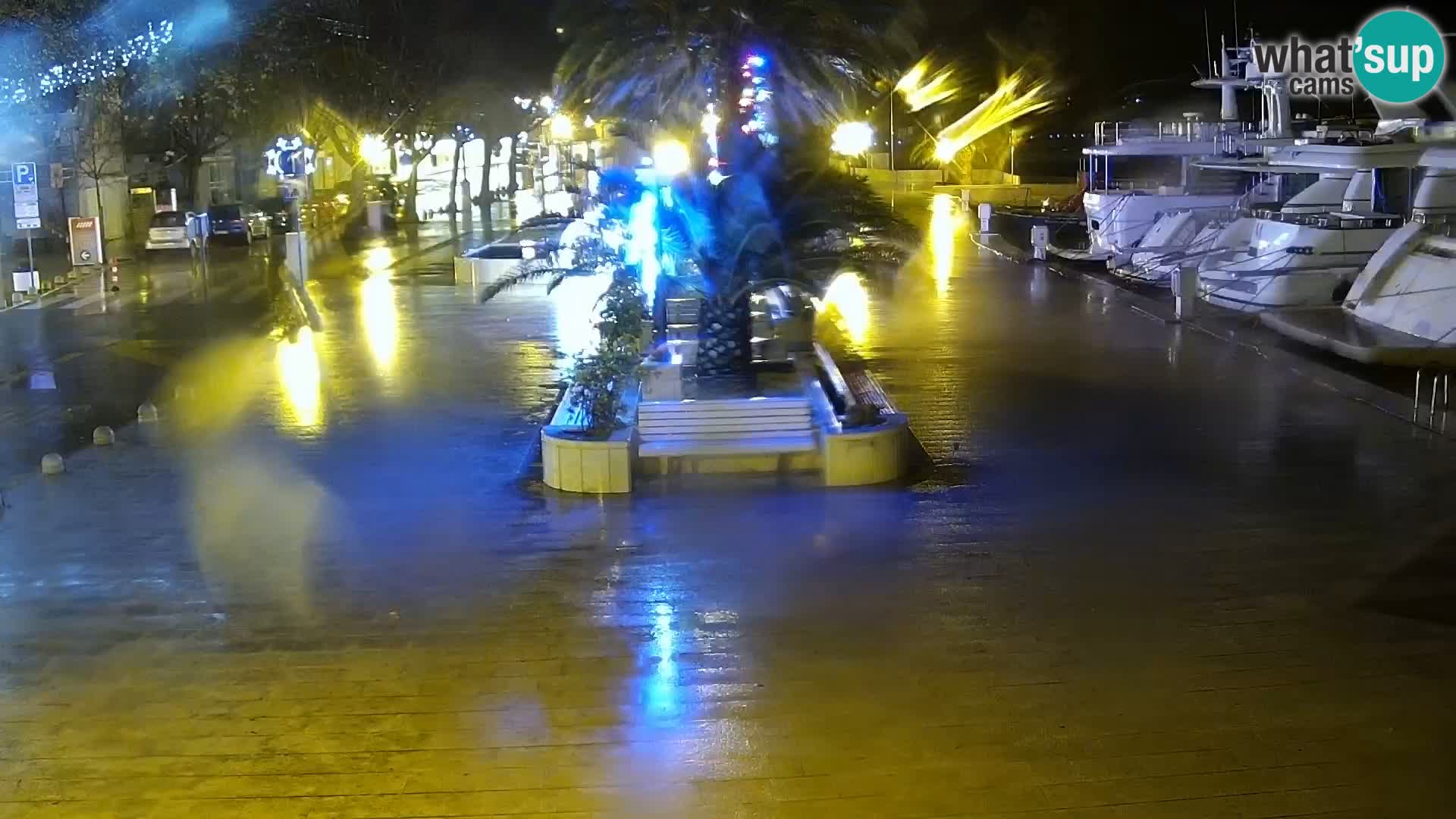 Baška Voda promenade webcam