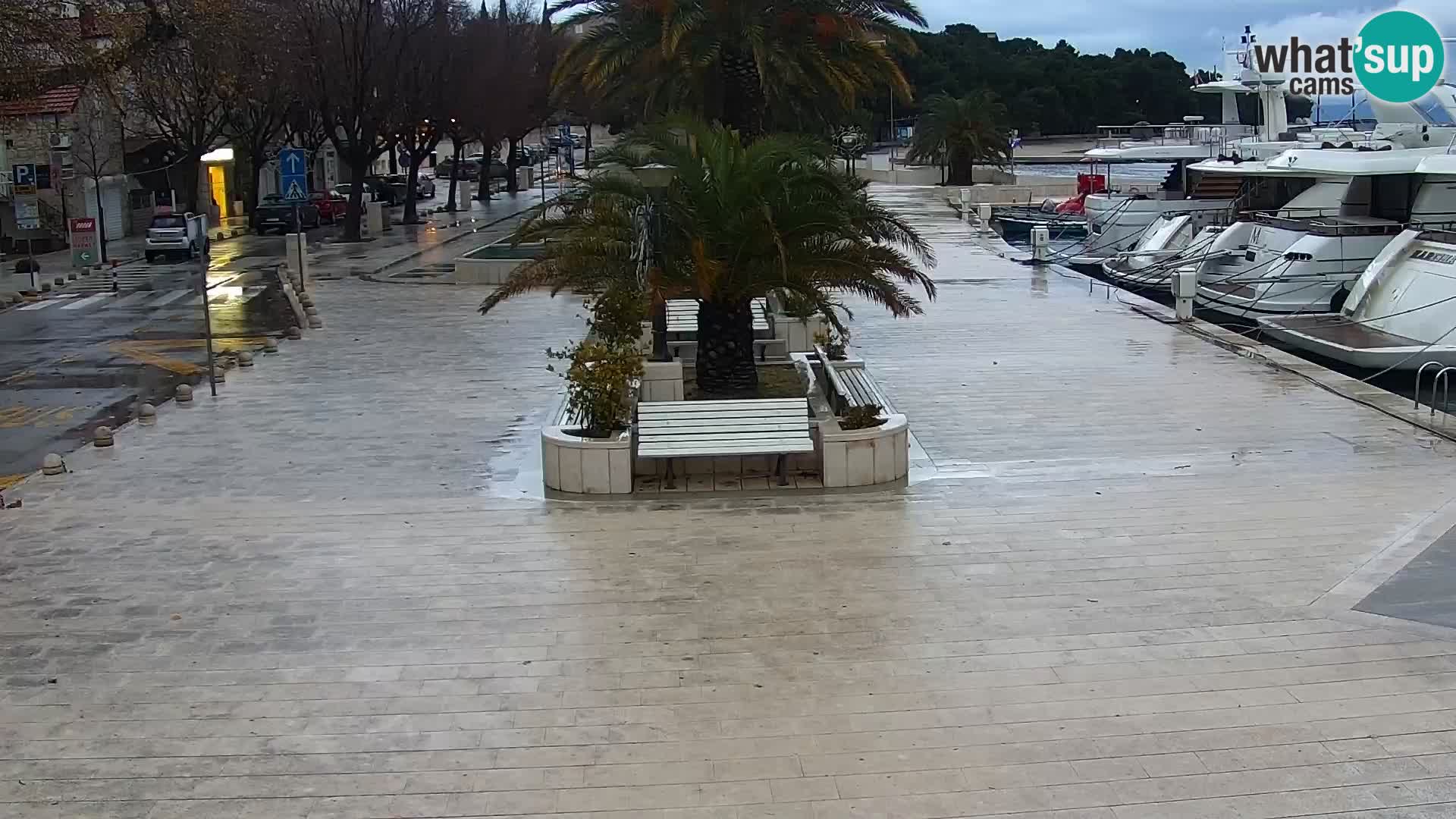 Seaside promenade in Baška Voda