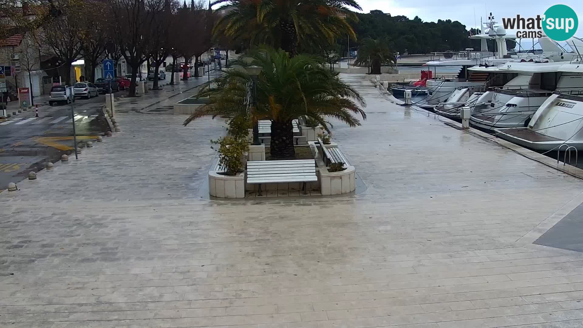 Baška Voda promenade webcam