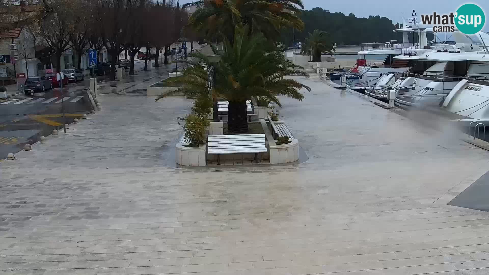 Seaside promenade in Baška Voda