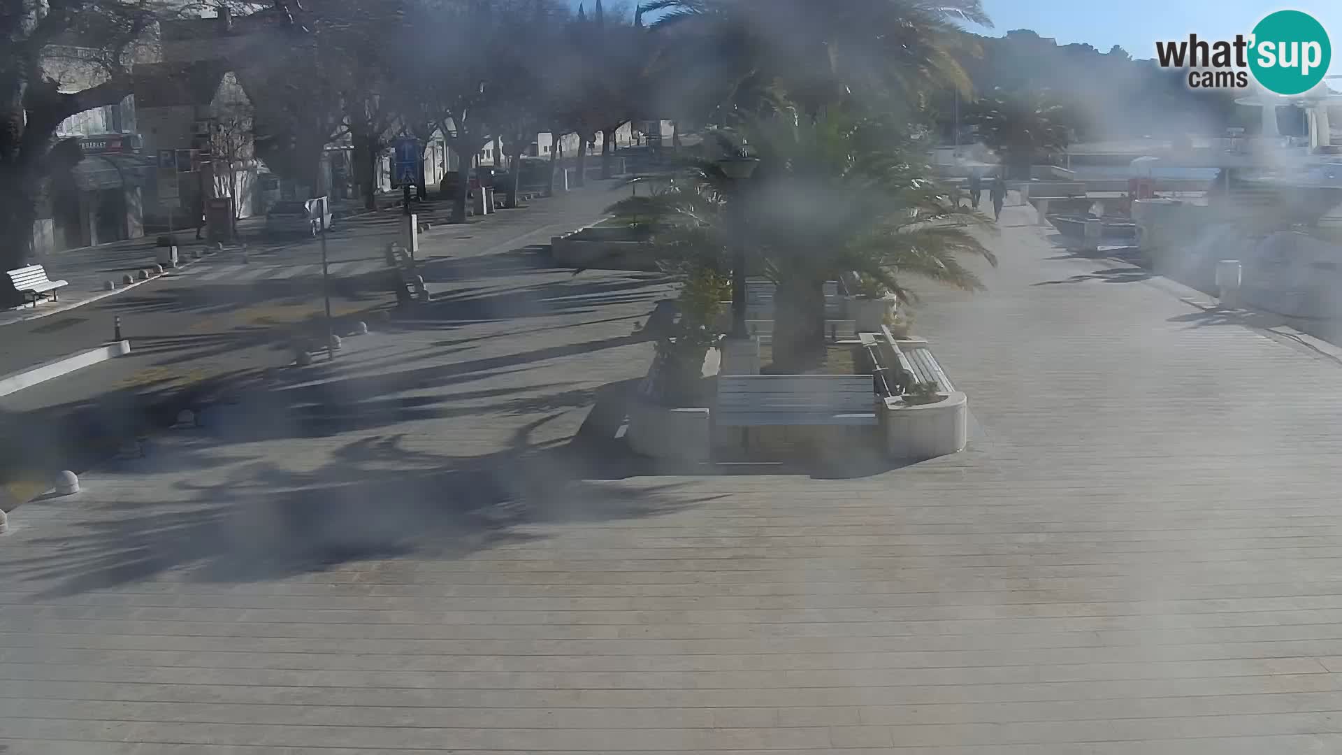 Baška Voda promenade webcam