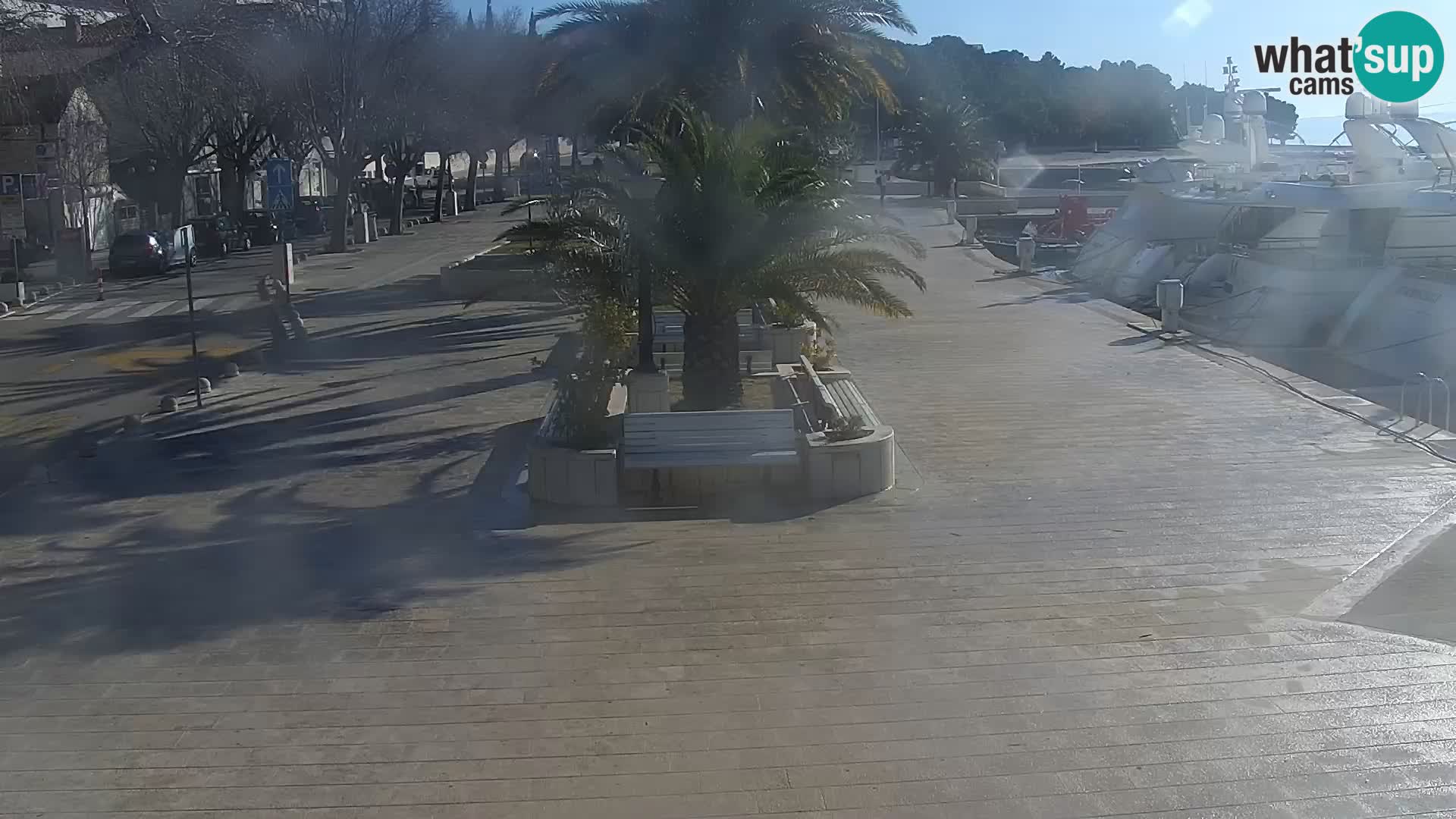 Baška Voda promenade webcam