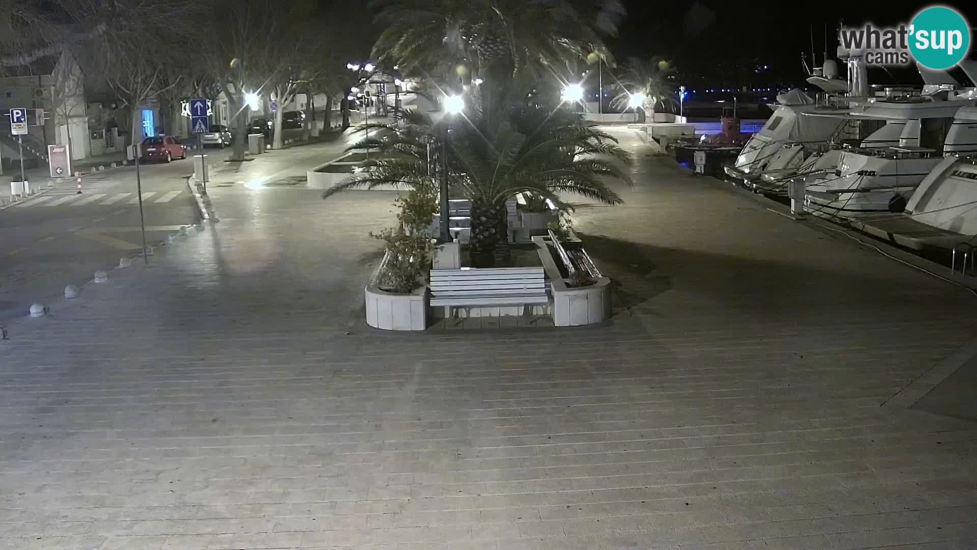 Seaside promenade in Baška Voda