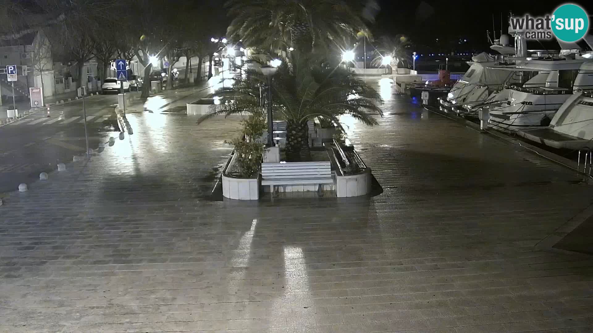 Seaside promenade in Baška Voda