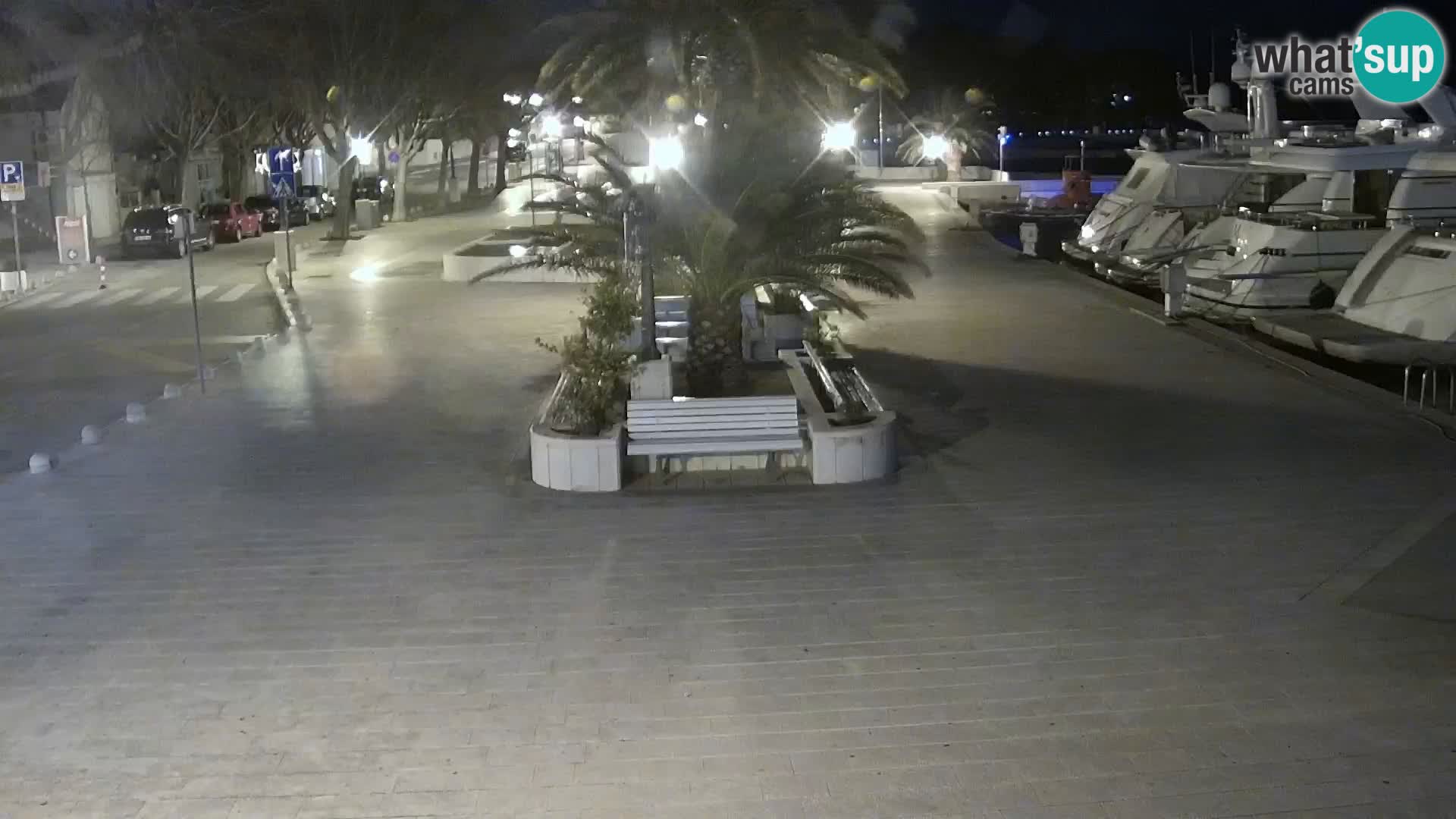 Seaside promenade in Baška Voda