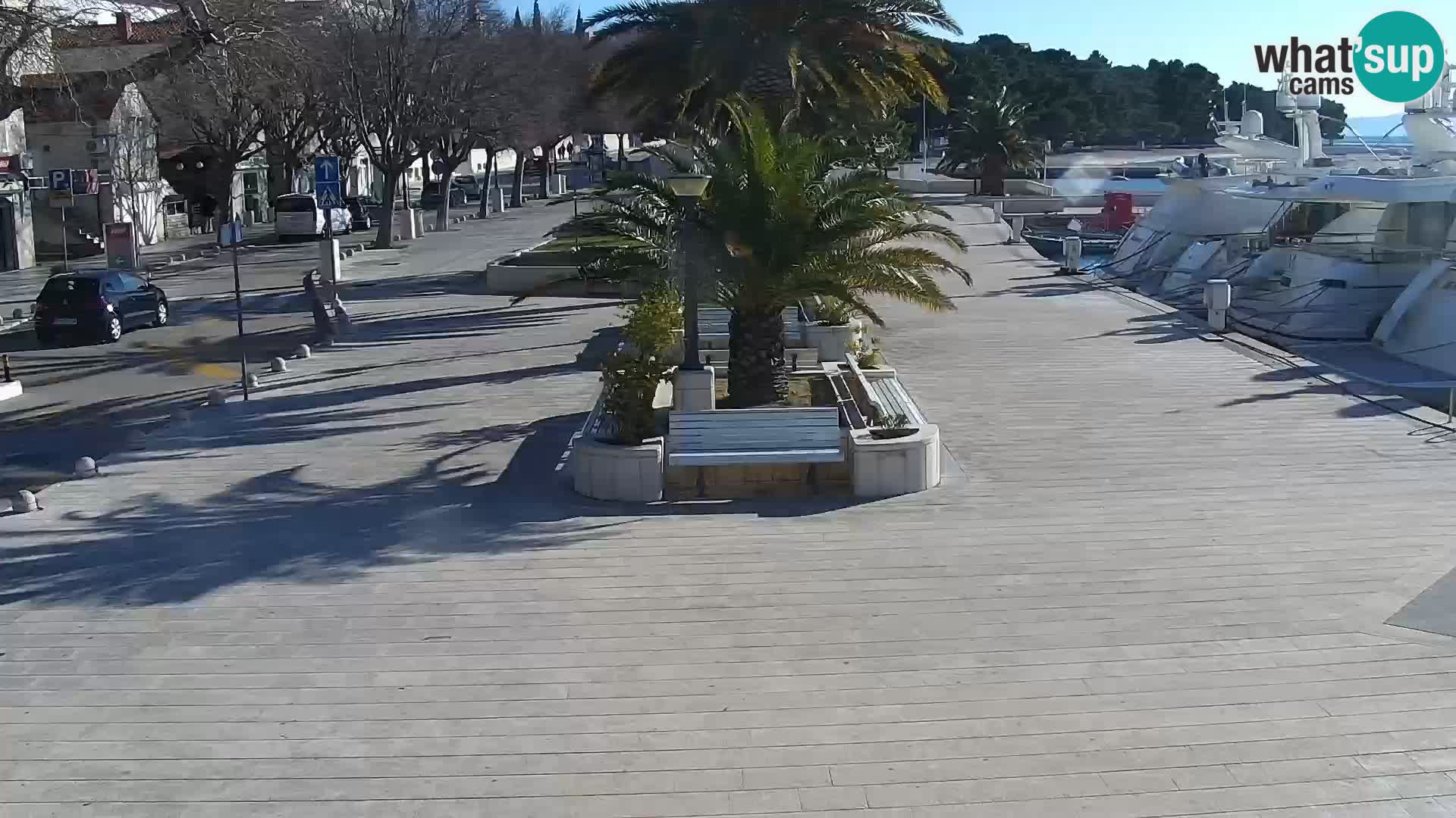 Baška Voda promenade webcam