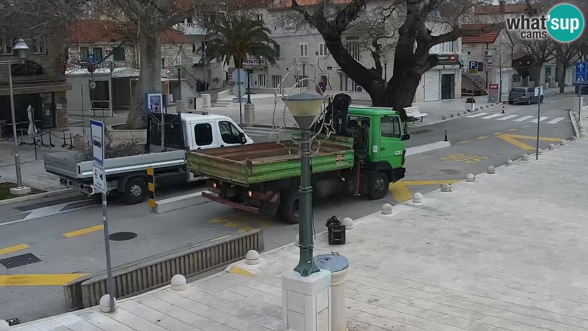 Baška Voda promenade webcam