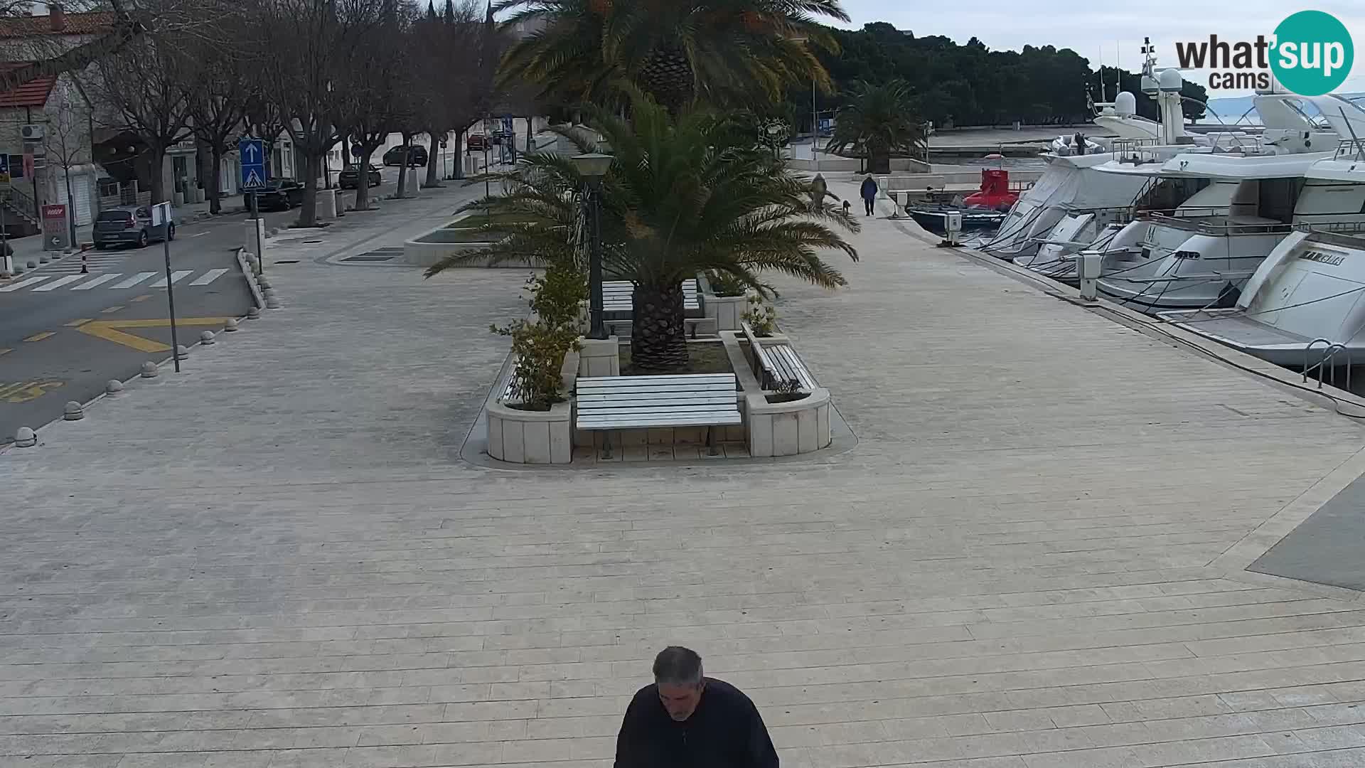 Baška Voda promenade webcam