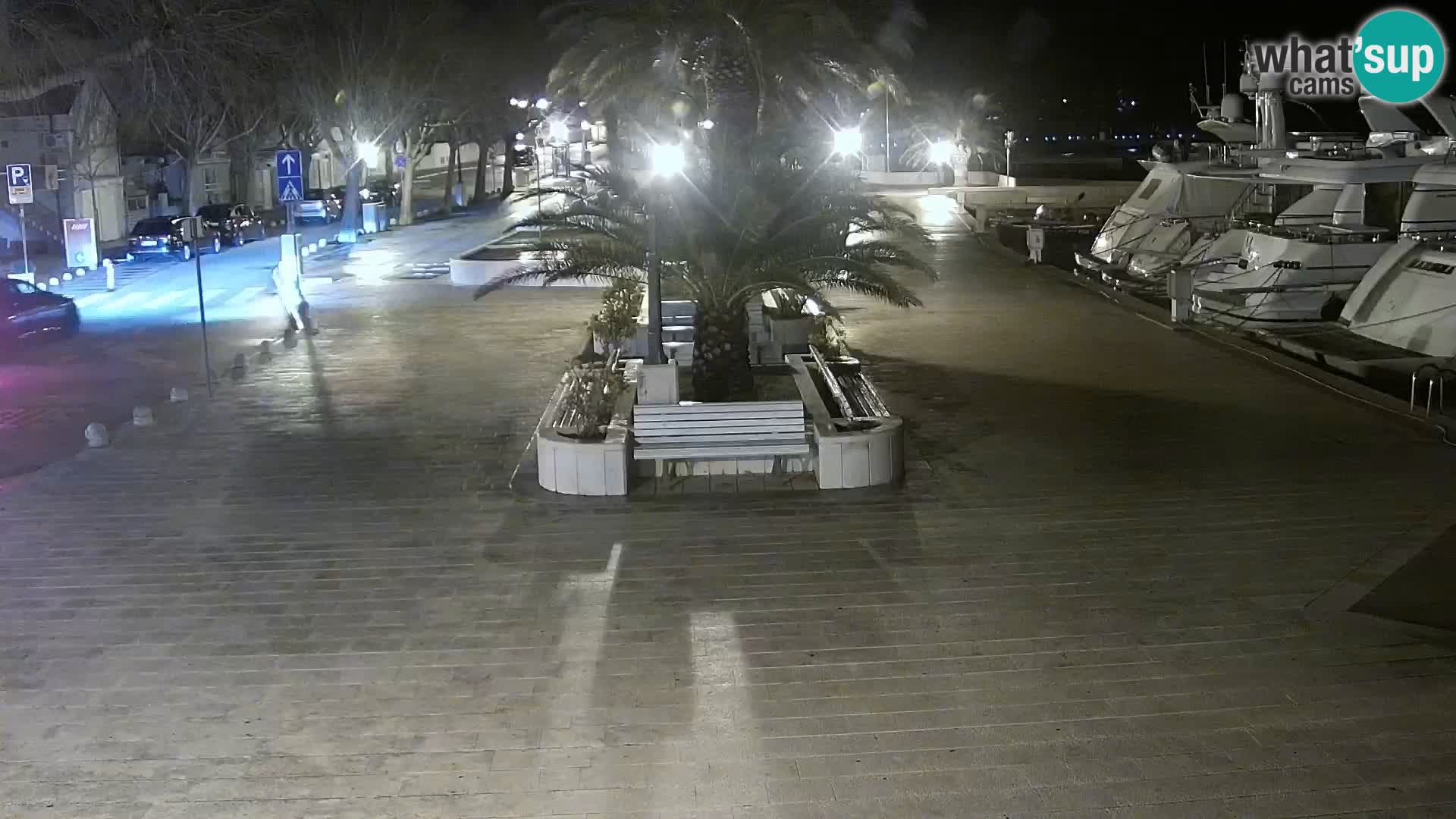 Baška Voda promenade webcam