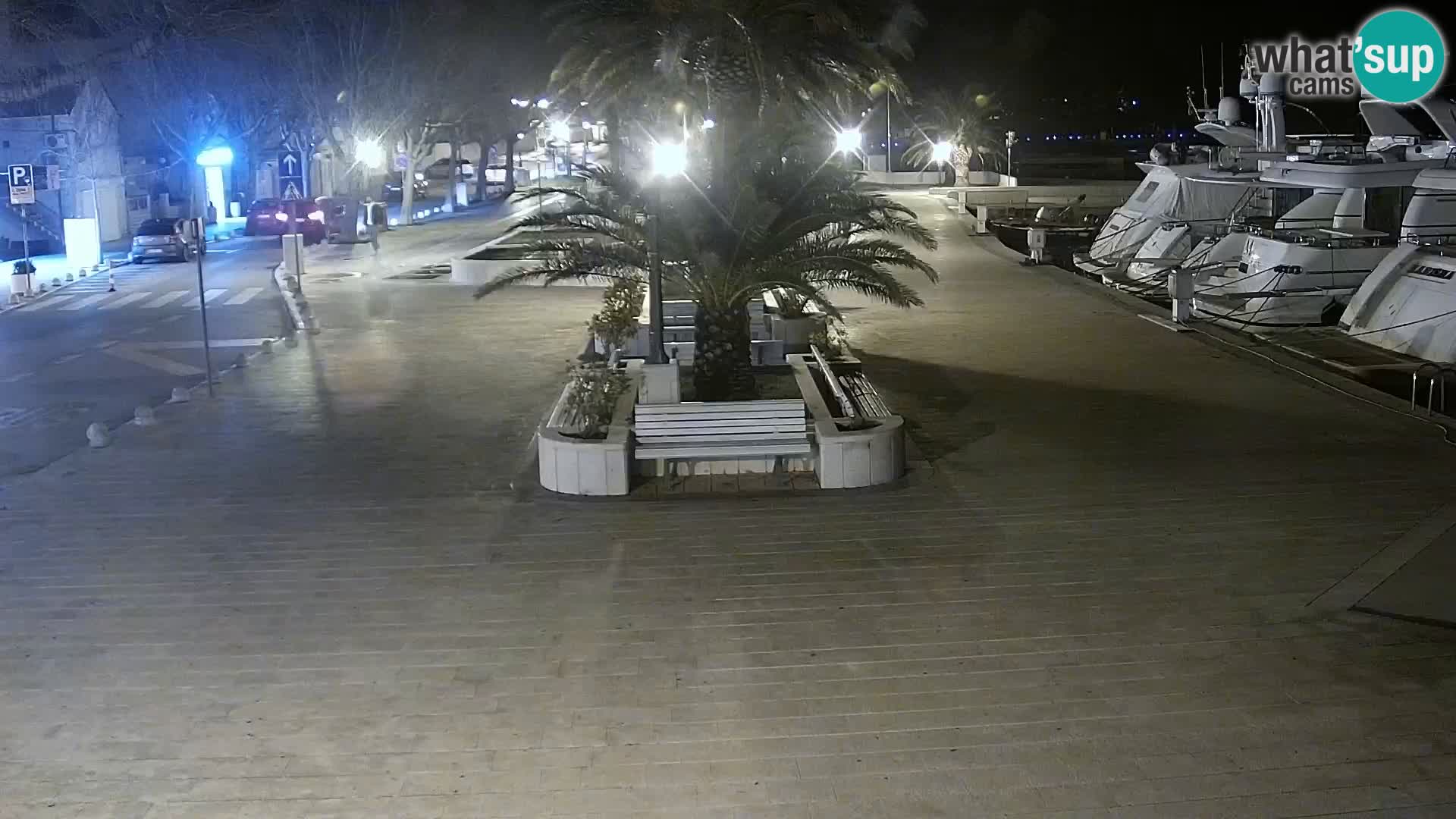 Seaside promenade in Baška Voda