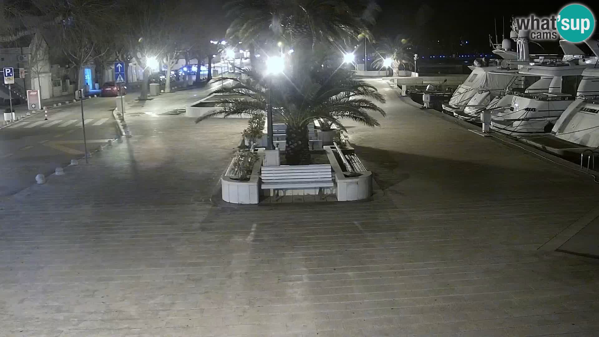 Seaside promenade in Baška Voda