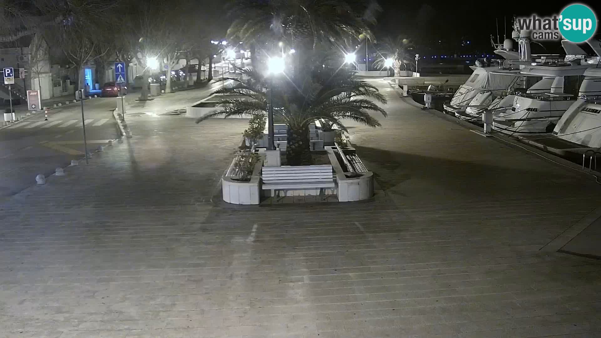 Seaside promenade in Baška Voda