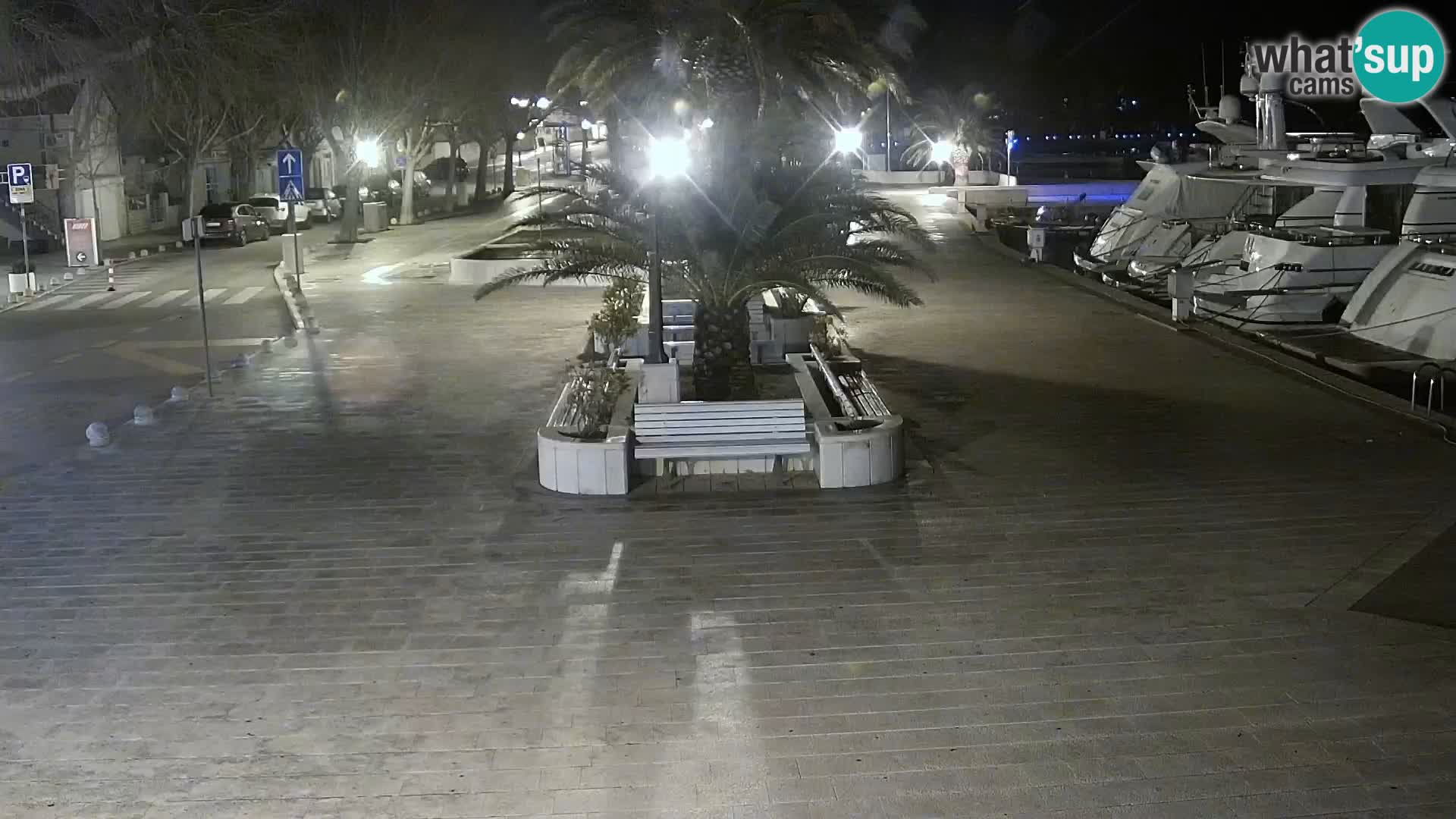 Seaside promenade in Baška Voda