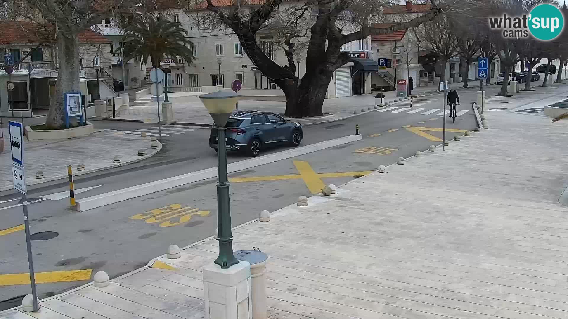 Baška Voda promenade webcam