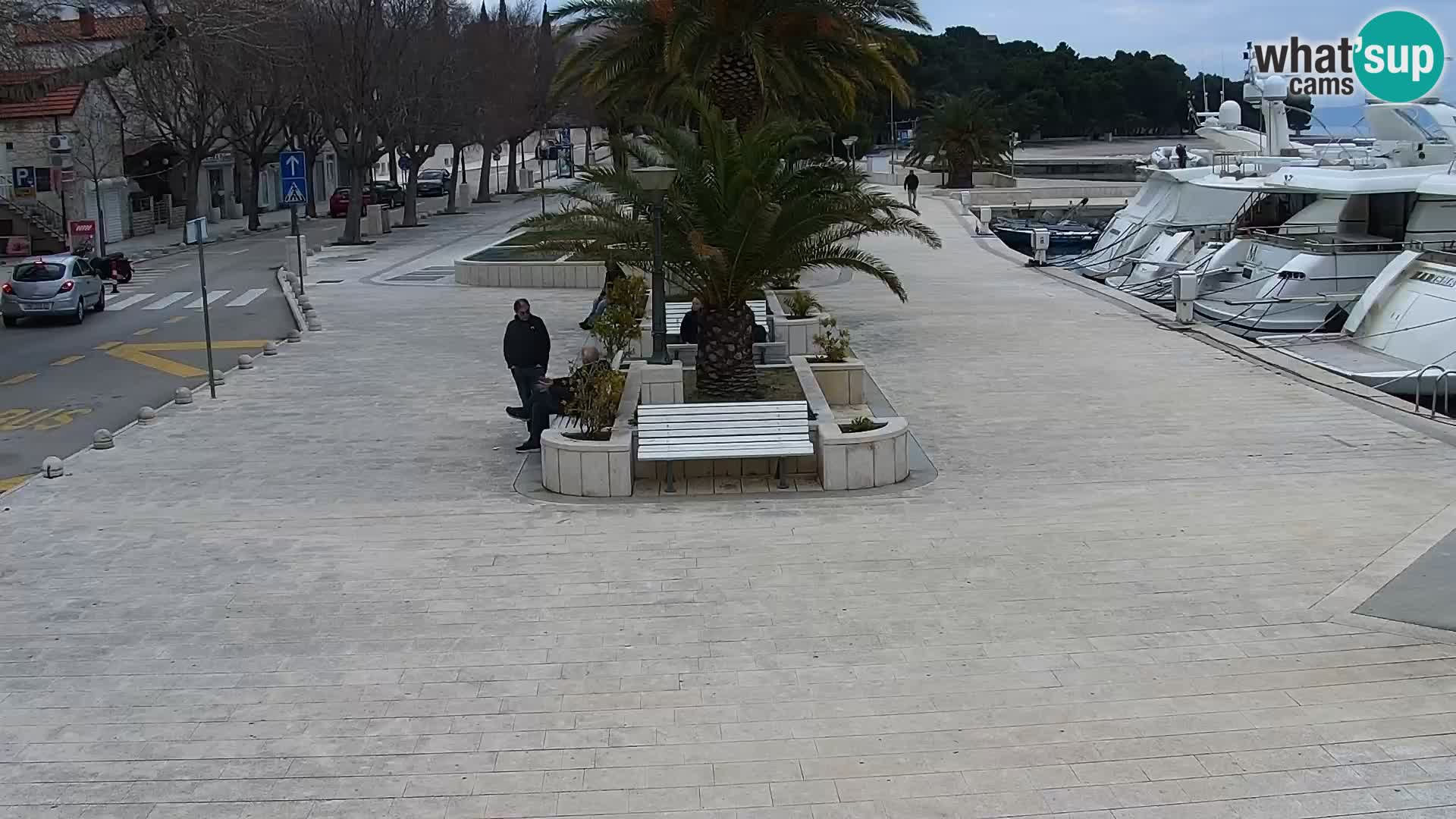 Baška Voda promenade webcam