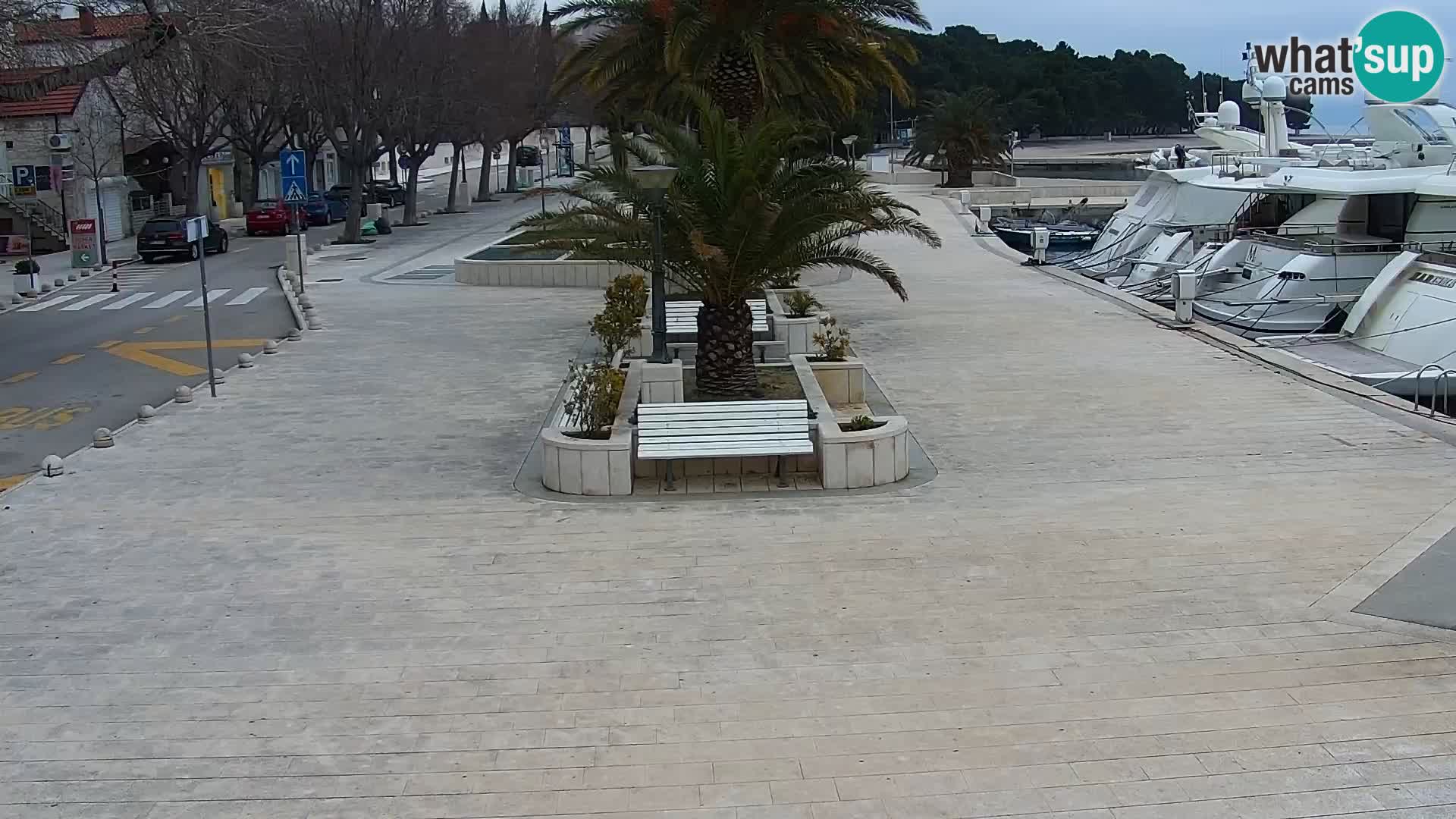 Seaside promenade in Baška Voda