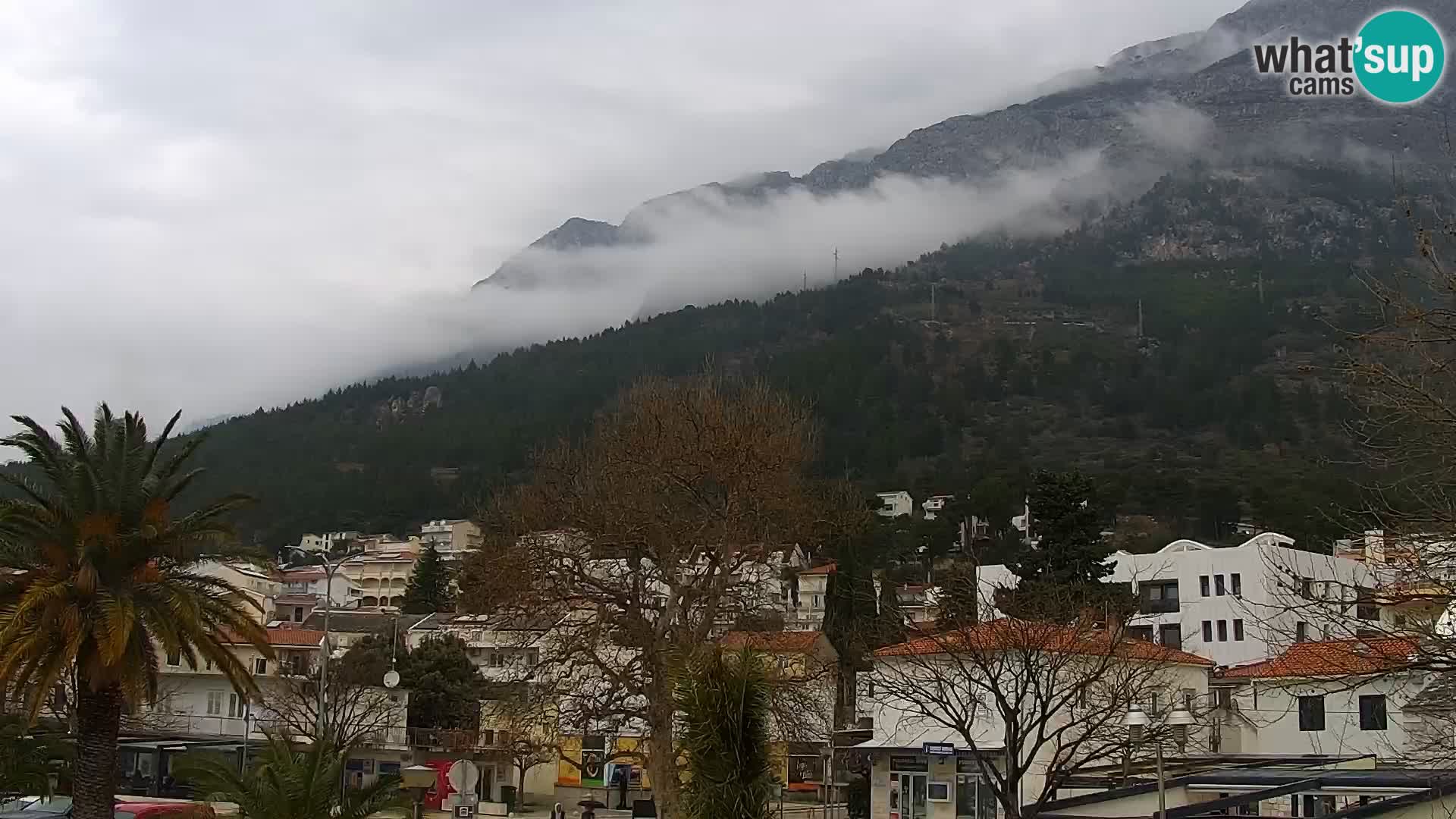 Baška Voda promenade webcam